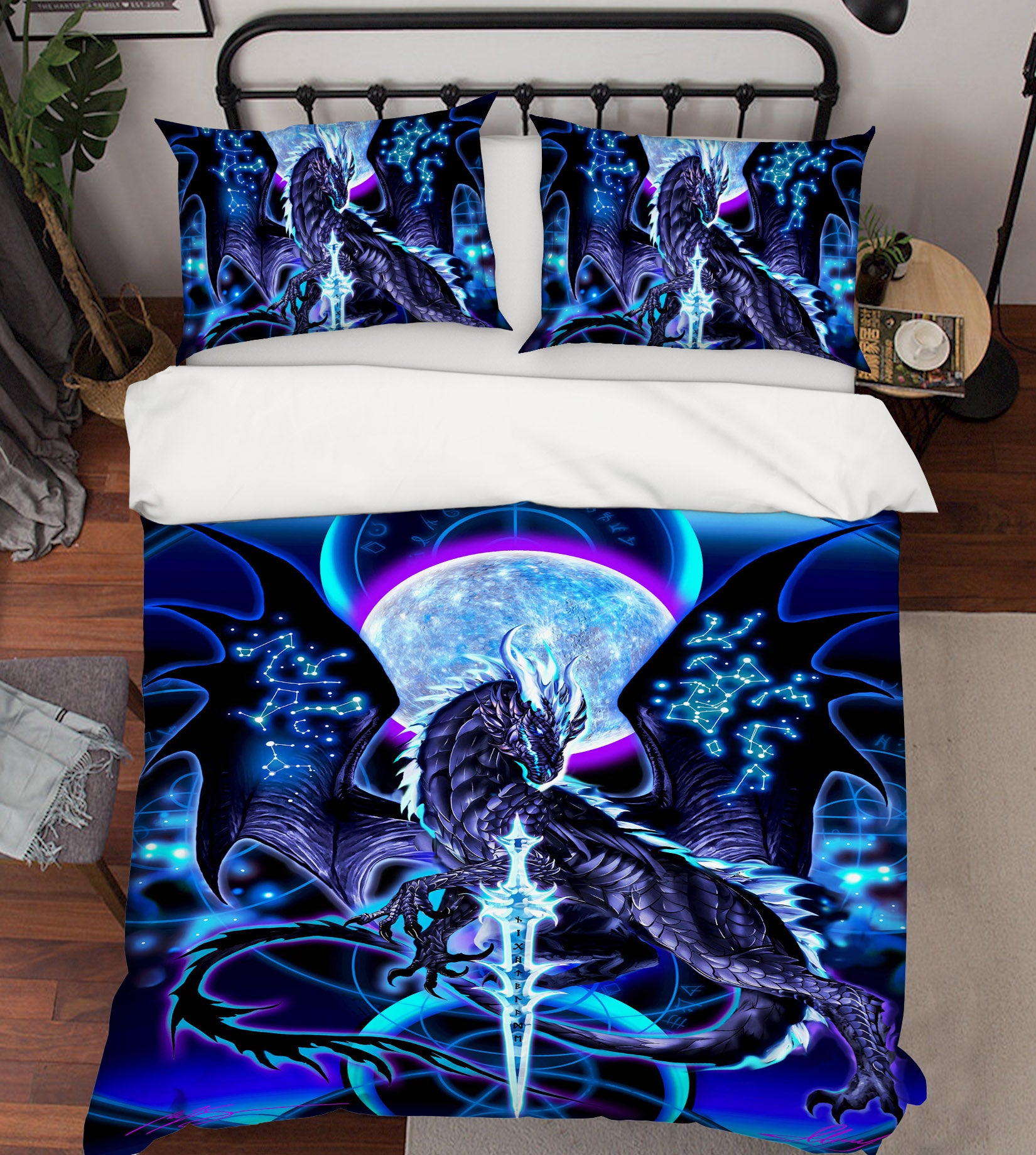 3D Planet Dragon 8317 Ruth Thompson Bedding Bed Pillowcases Quilt Cover Duvet Cover