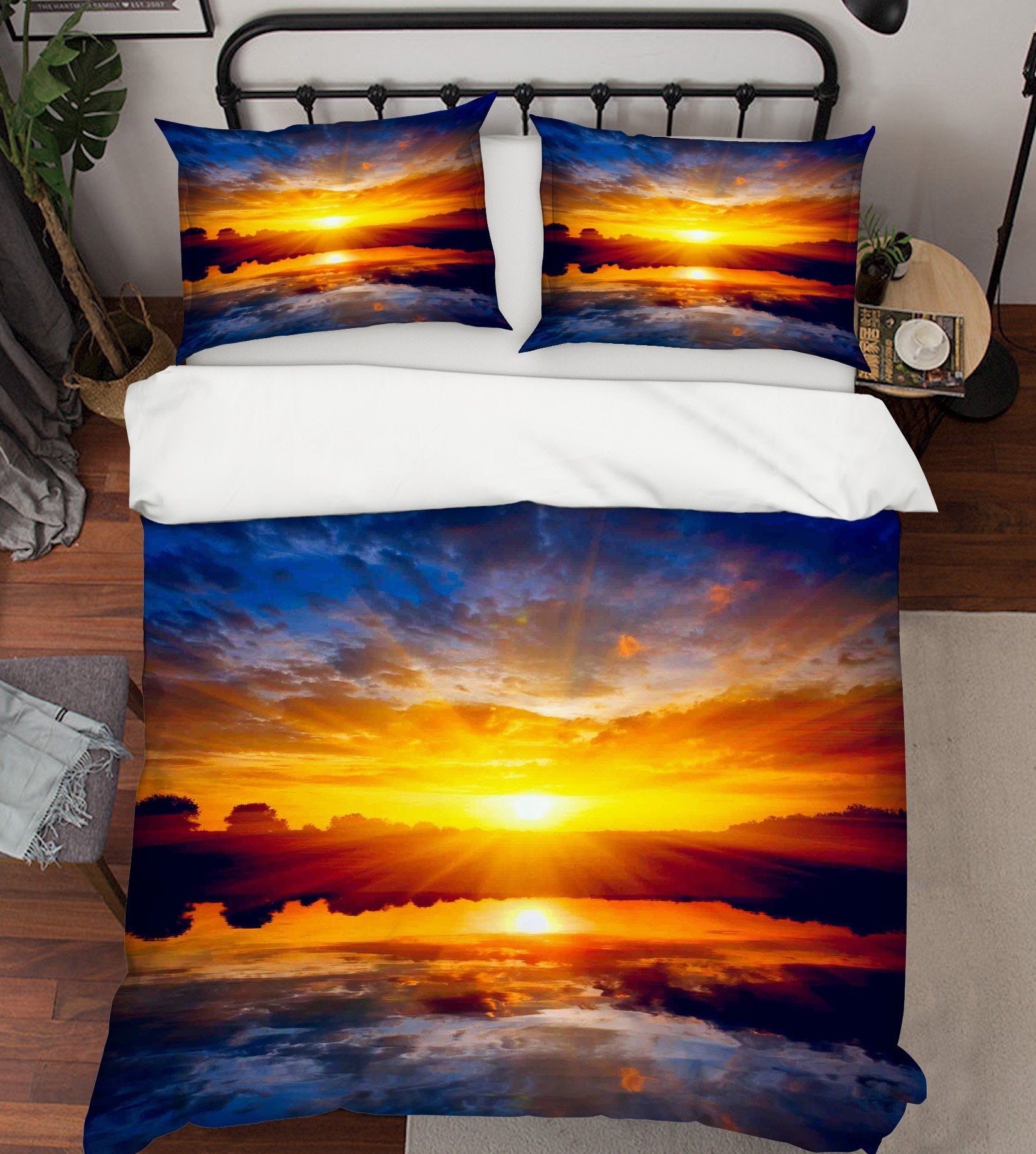 3D Dazzling Sunset 172 Bed Pillowcases Quilt Wallpaper AJ Wallpaper 