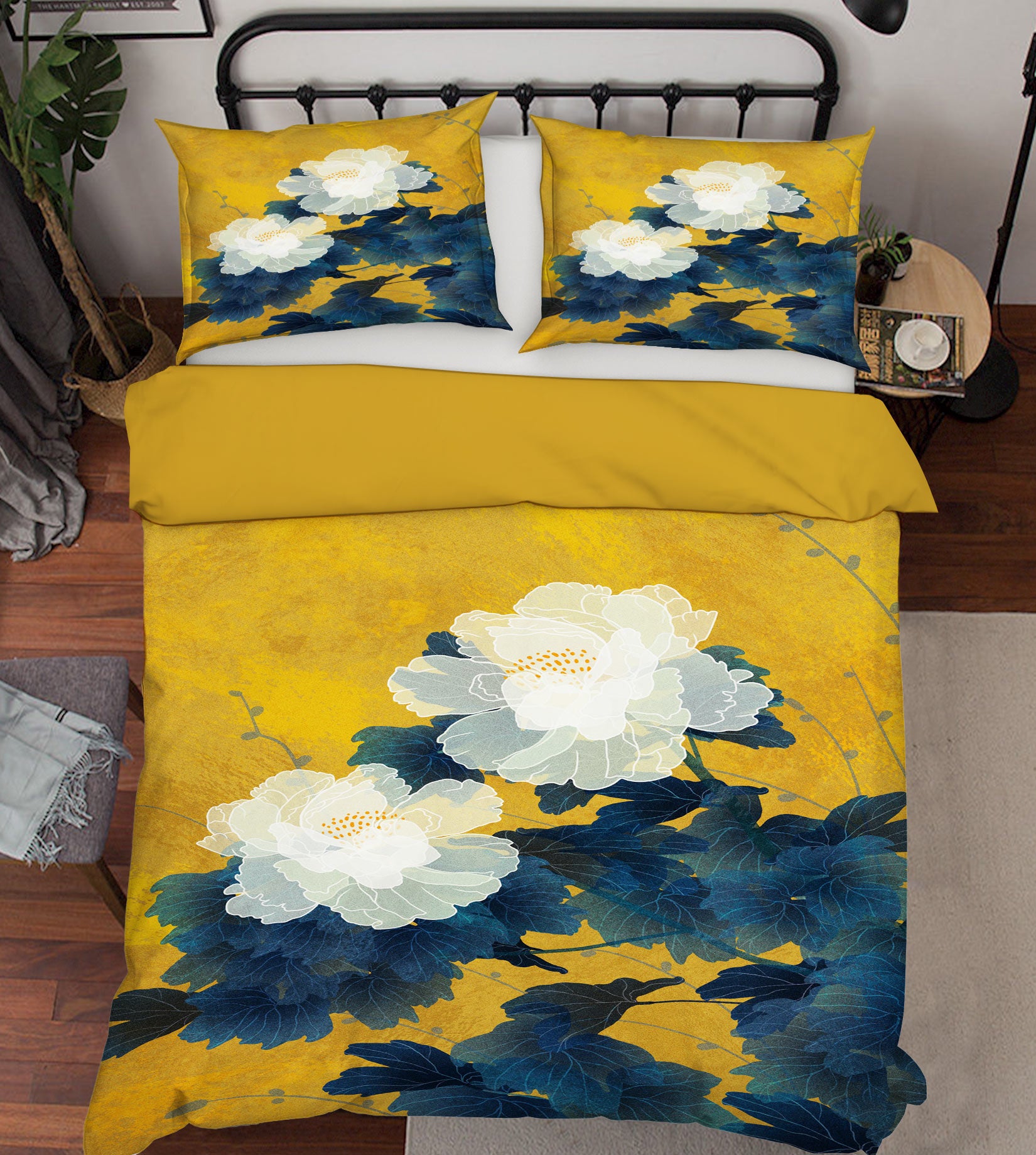 3D Flowers 67066 Bed Pillowcases Quilt