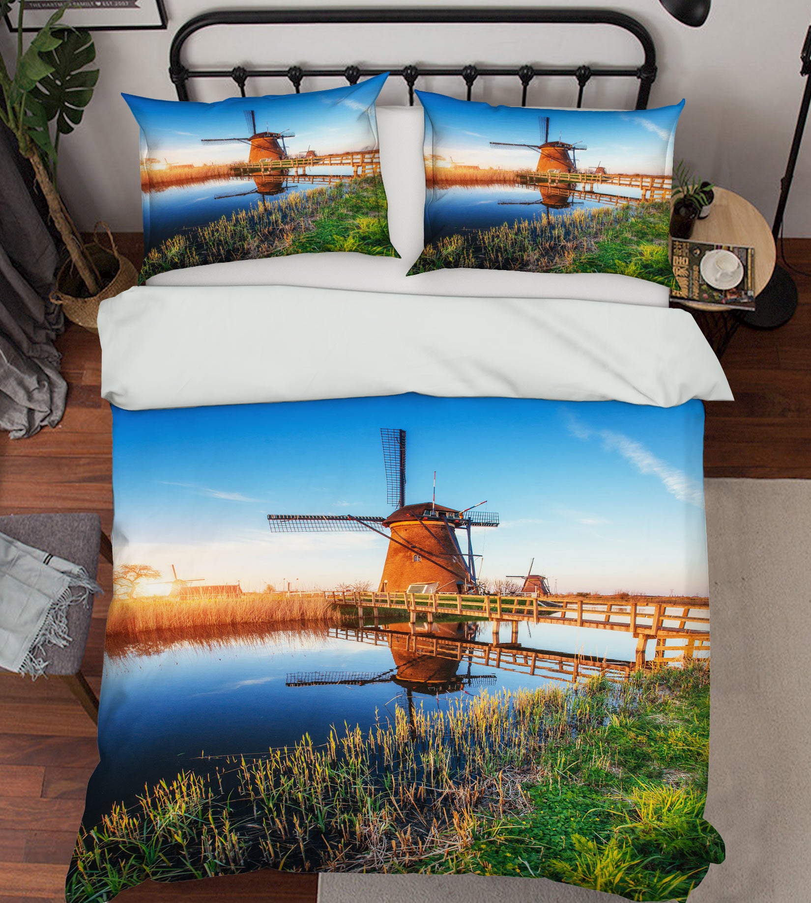 3D Windmill 67150 Bed Pillowcases Quilt