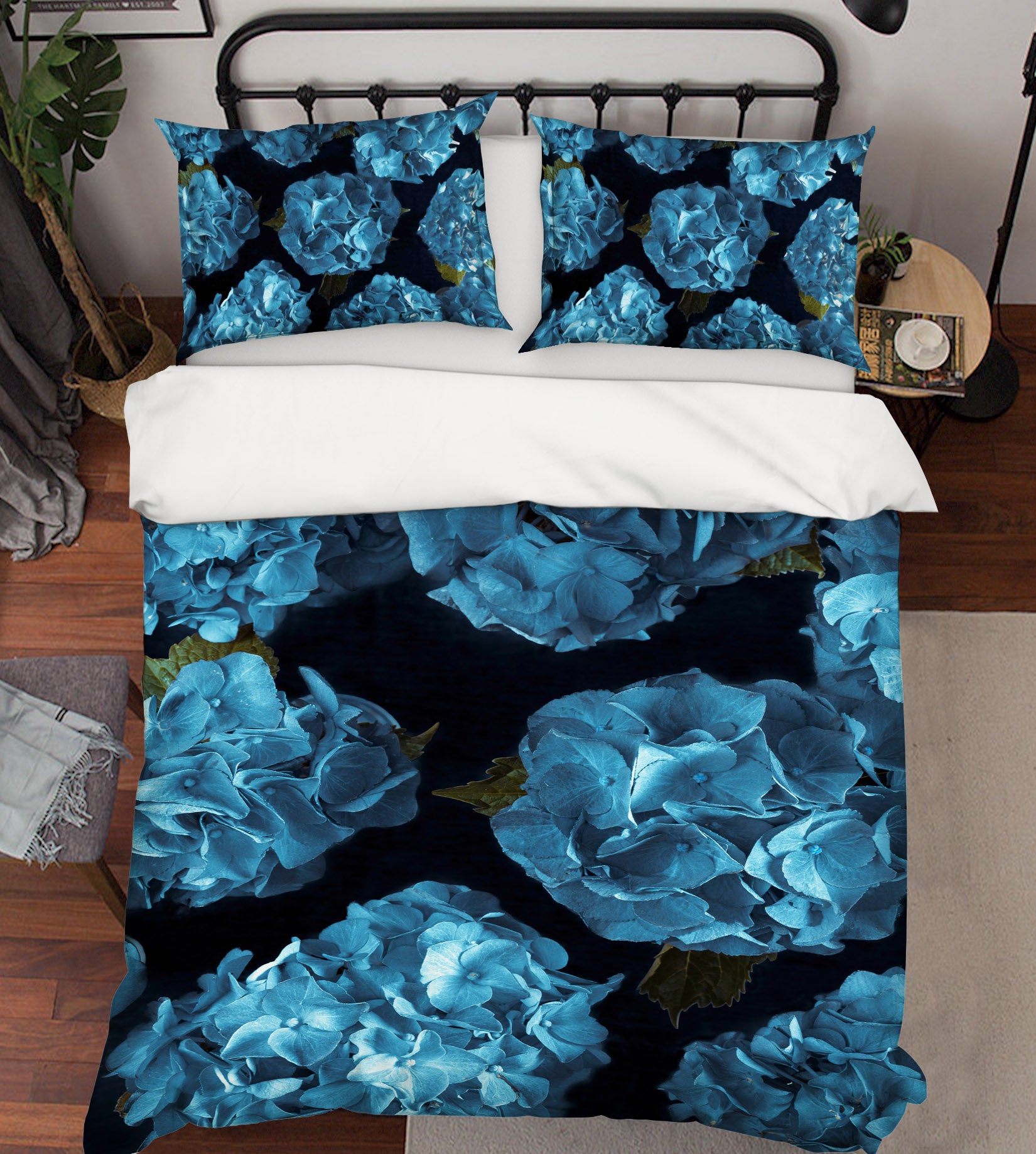 3D Blue Flowers 7124 Assaf Frank Bedding Bed Pillowcases Quilt Cover Duvet Cover