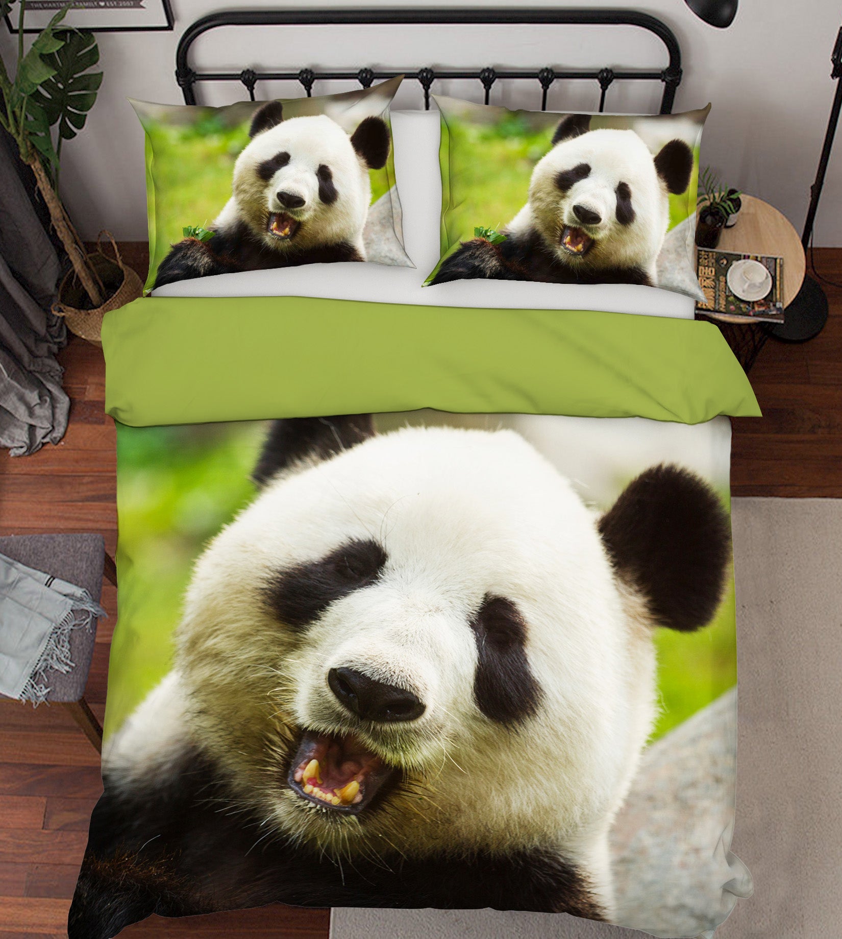 3D Cute Panda 089 Bed Pillowcases Quilt