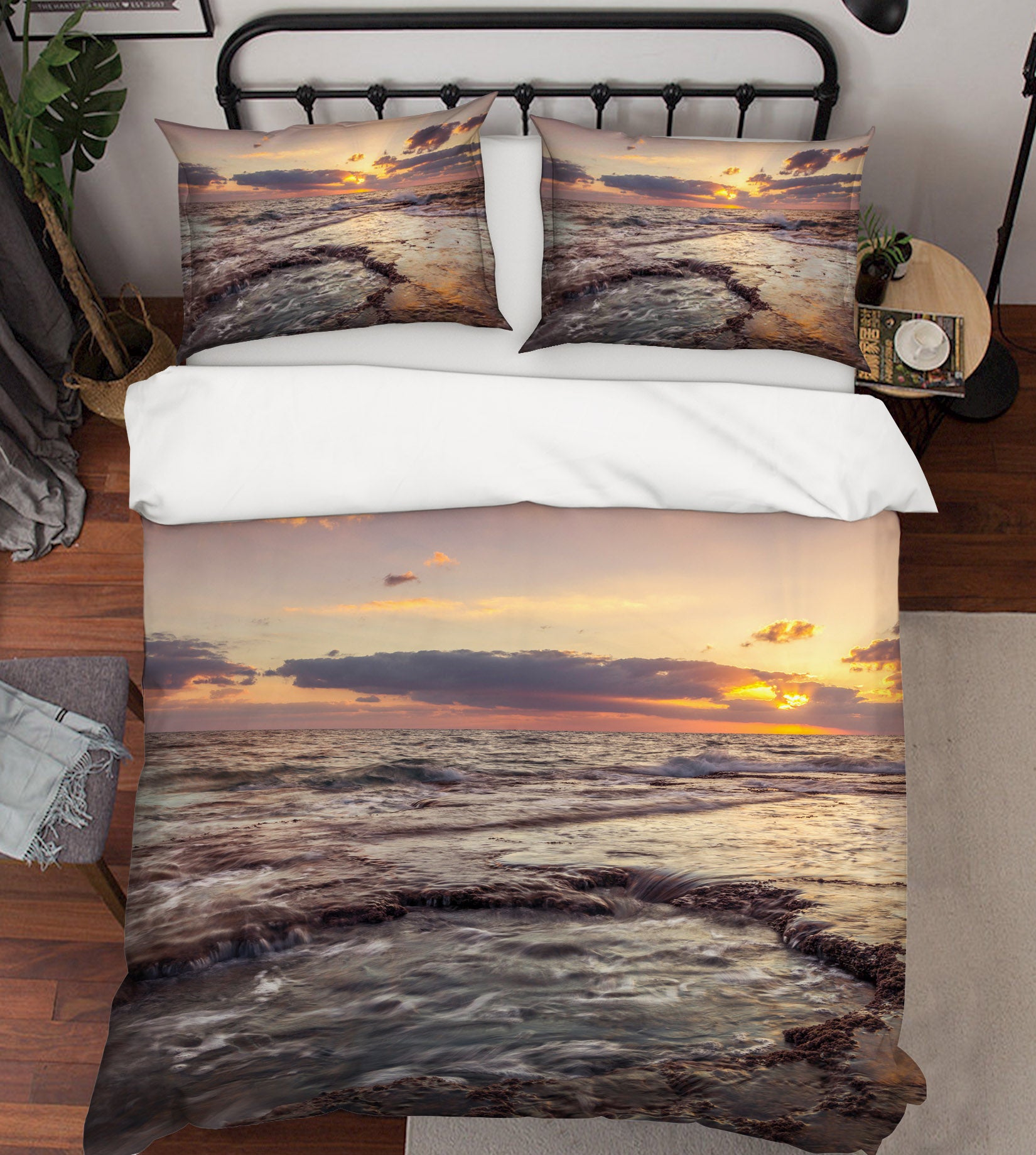 3D Seaside Wave 85128 Assaf Frank Bedding Bed Pillowcases Quilt