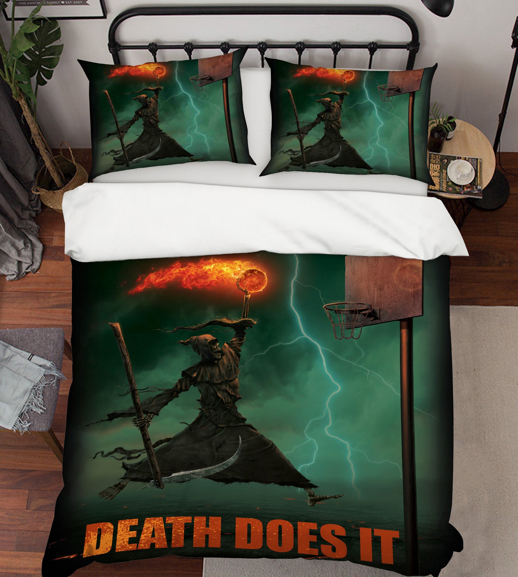 3D Death Does It 037 Bed Pillowcases Quilt Exclusive Designer Vincent