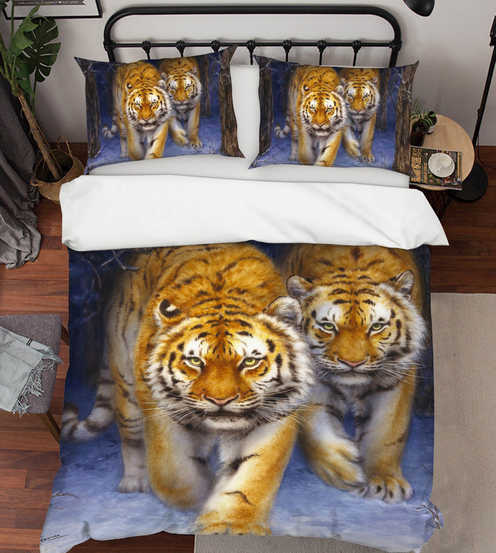 3D Animal Tiger 5854 Kayomi Harai Bedding Bed Pillowcases Quilt Cover Duvet Cover