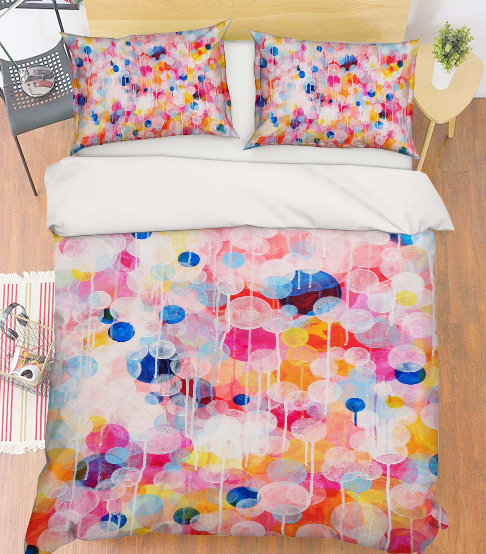 3D Watercolor Balloons 1178 Misako Chida Bedding Bed Pillowcases Quilt Cover Duvet Cover