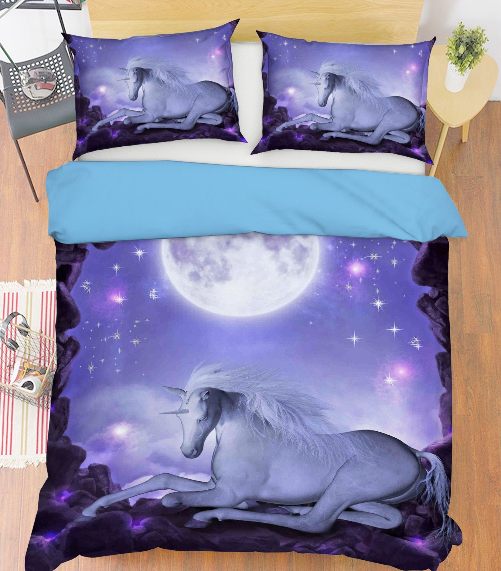 3D Fabulous Unicorn 022 Bed Pillowcases Quilt Wallpaper AJ Wallpaper 