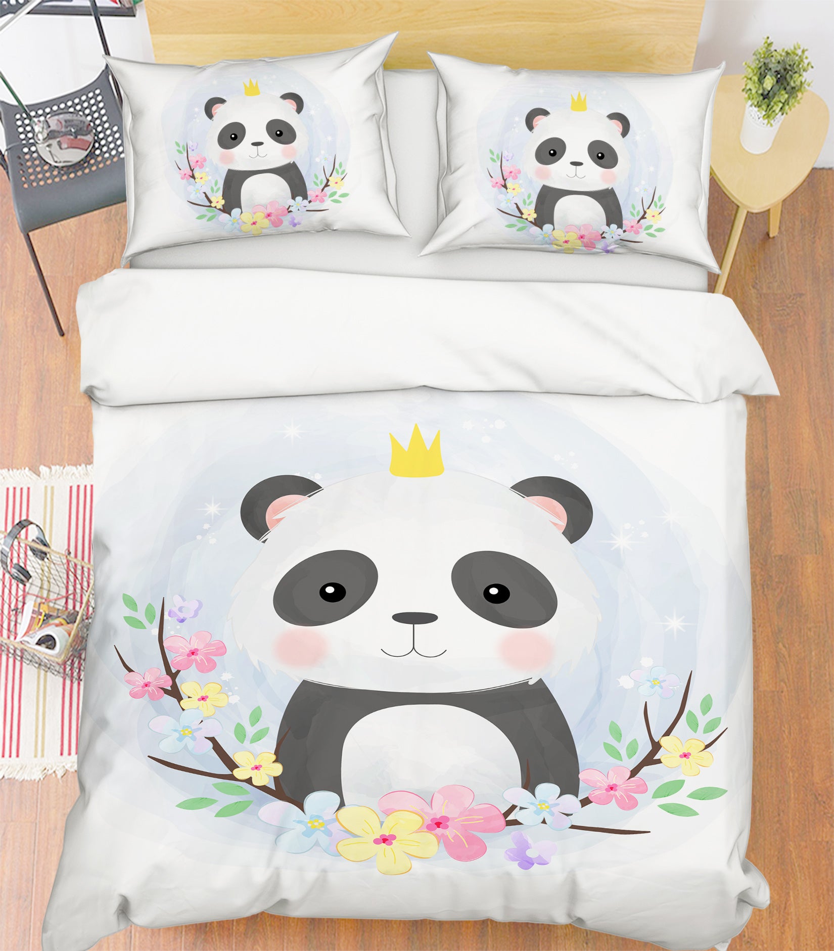 3D Panda 63206 Bed Pillowcases Quilt