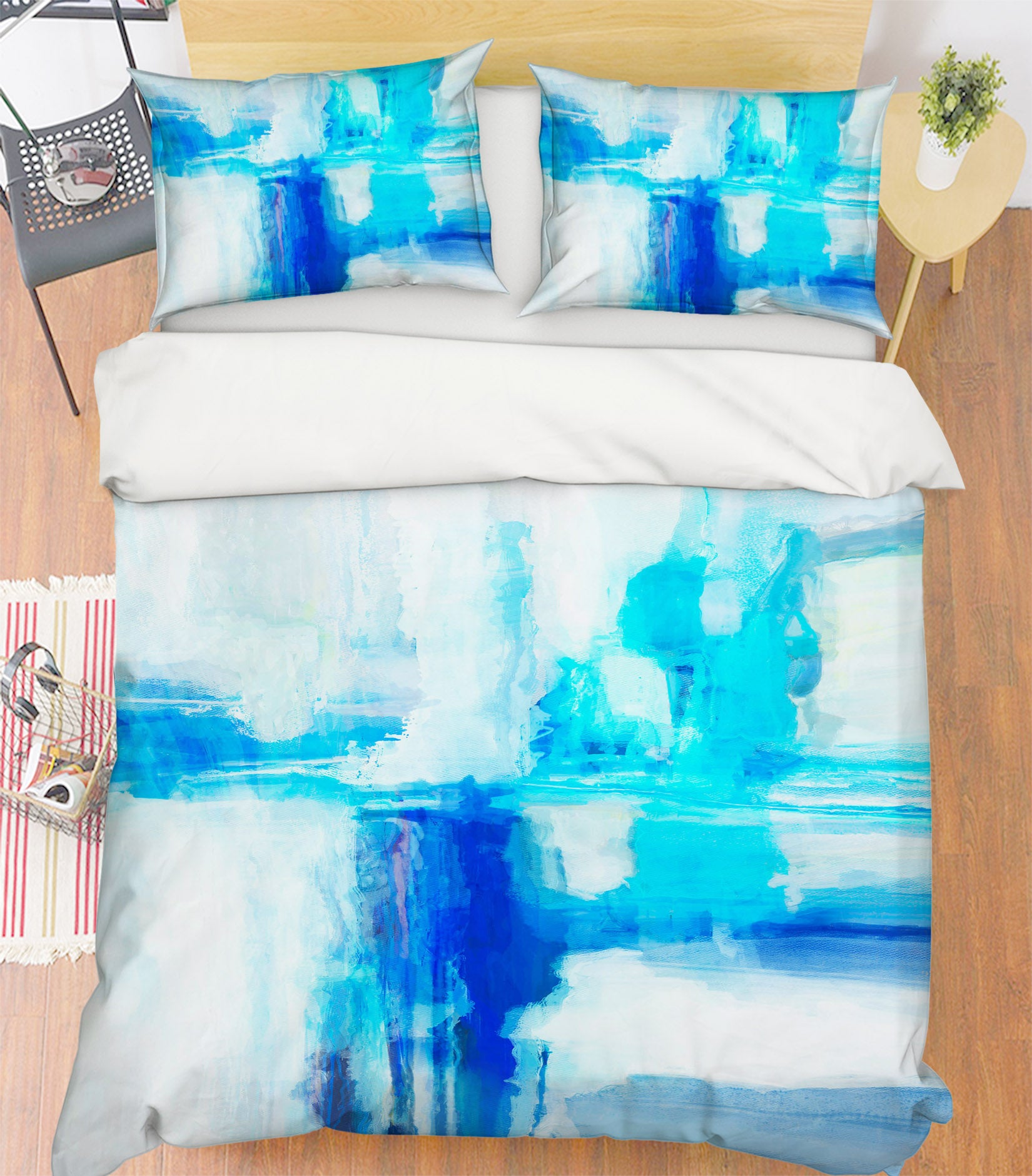 3D Blue Graffiti 2124 Michael Tienhaara Bedding Bed Pillowcases Quilt