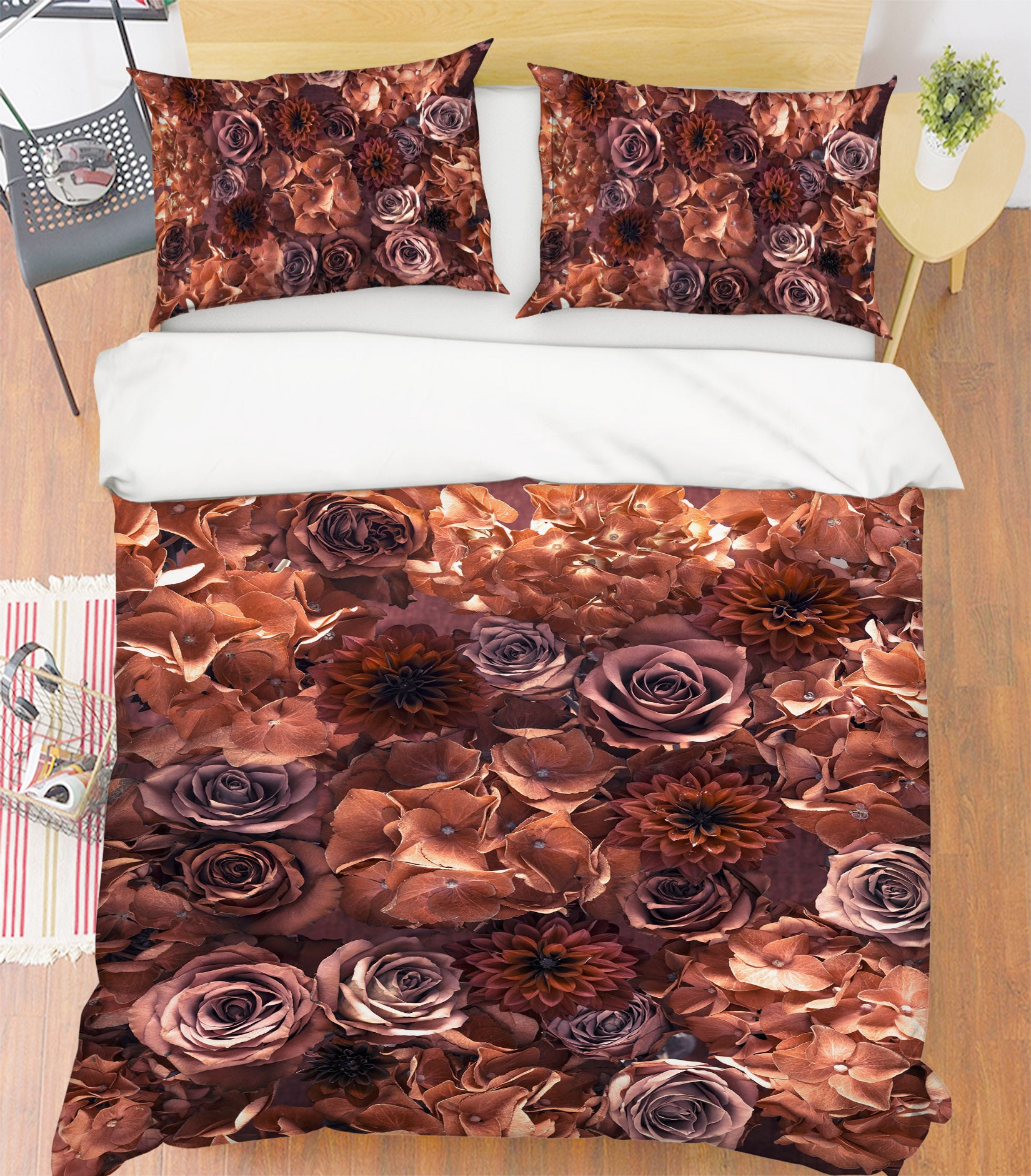 3D Rose Petal 7126 Assaf Frank Bedding Bed Pillowcases Quilt Cover Duvet Cover