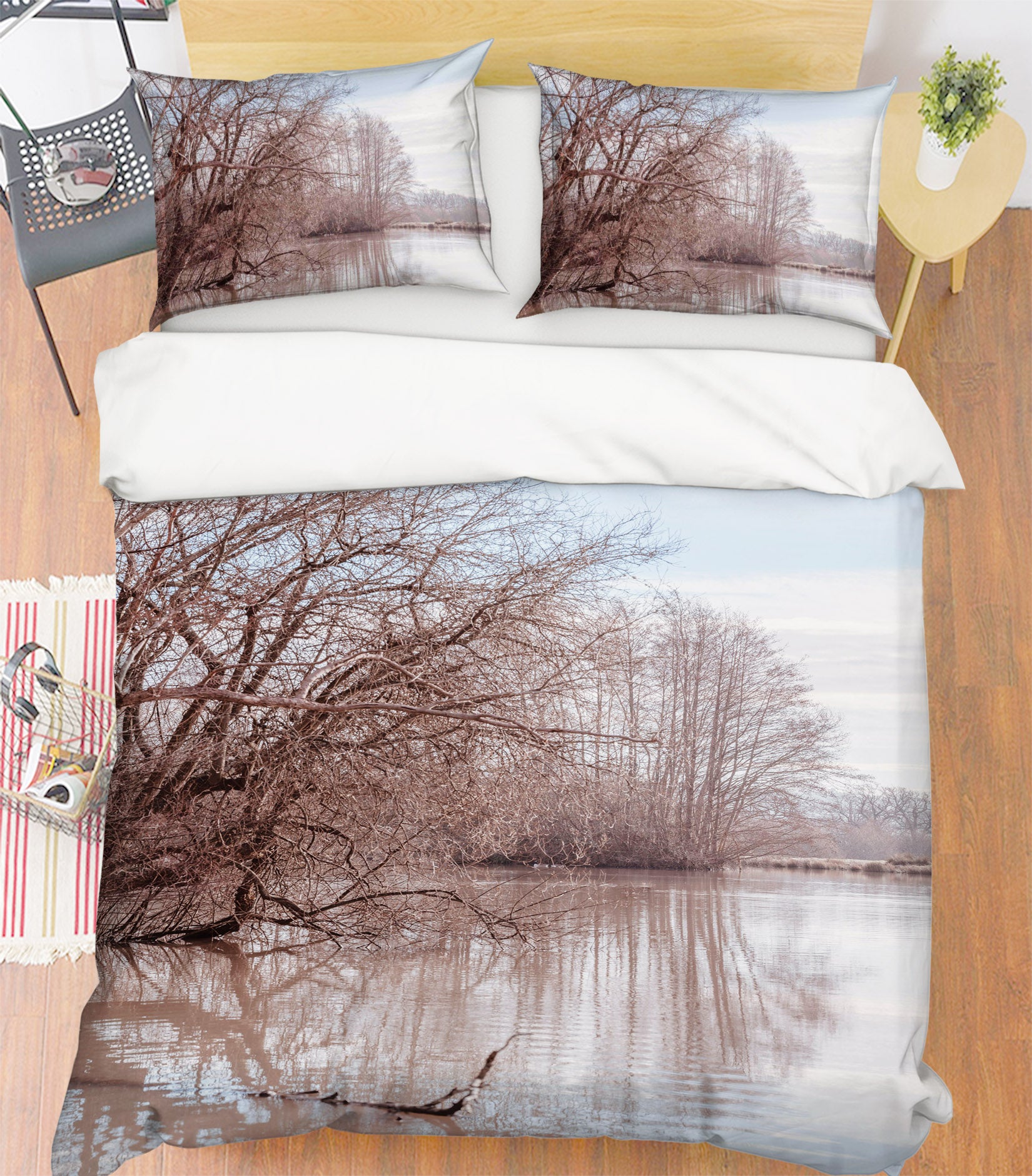 3D Bough Lake 7138 Assaf Frank Bedding Bed Pillowcases Quilt Cover Duvet Cover