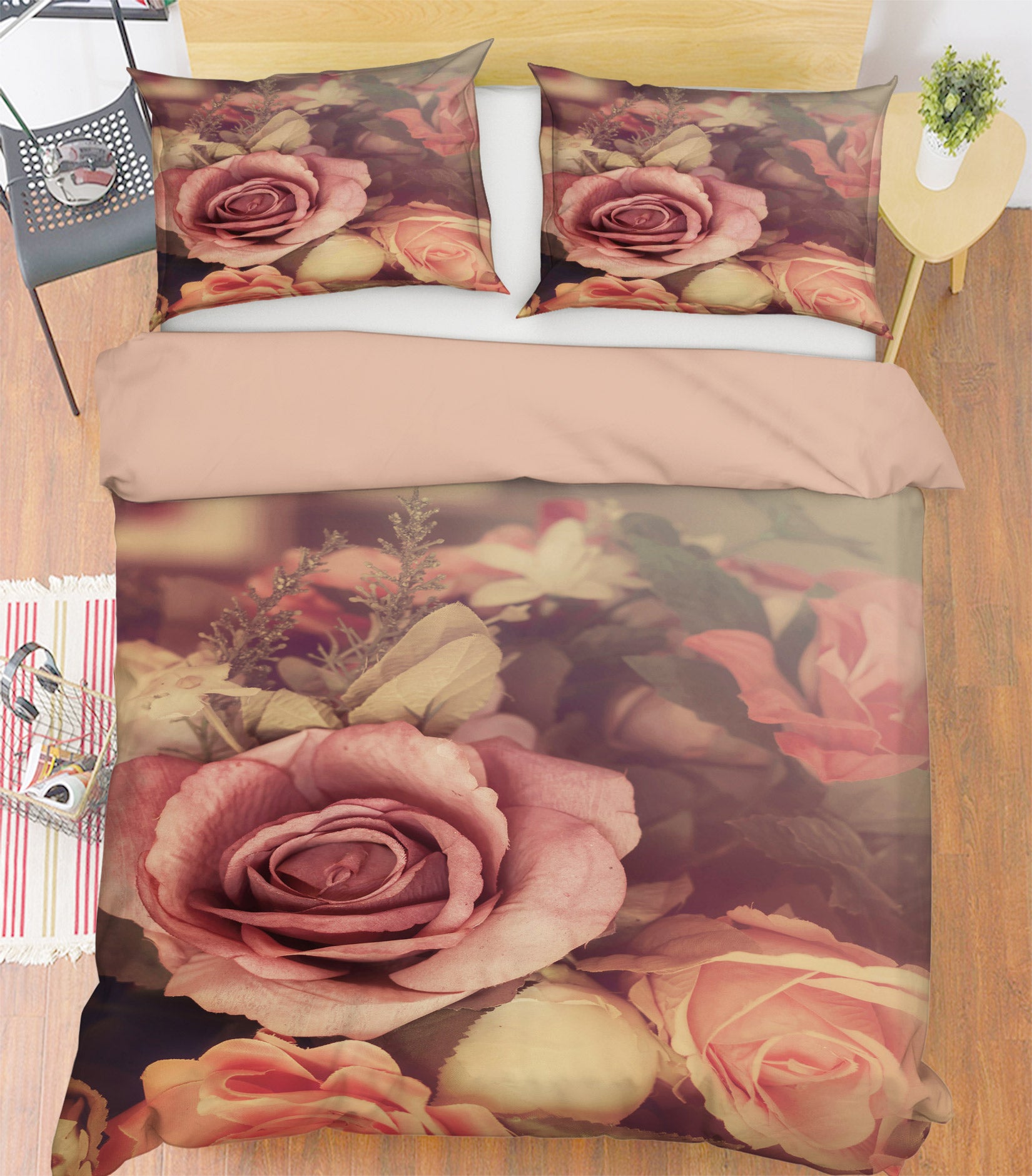 3D Flower 67124 Bed Pillowcases Quilt