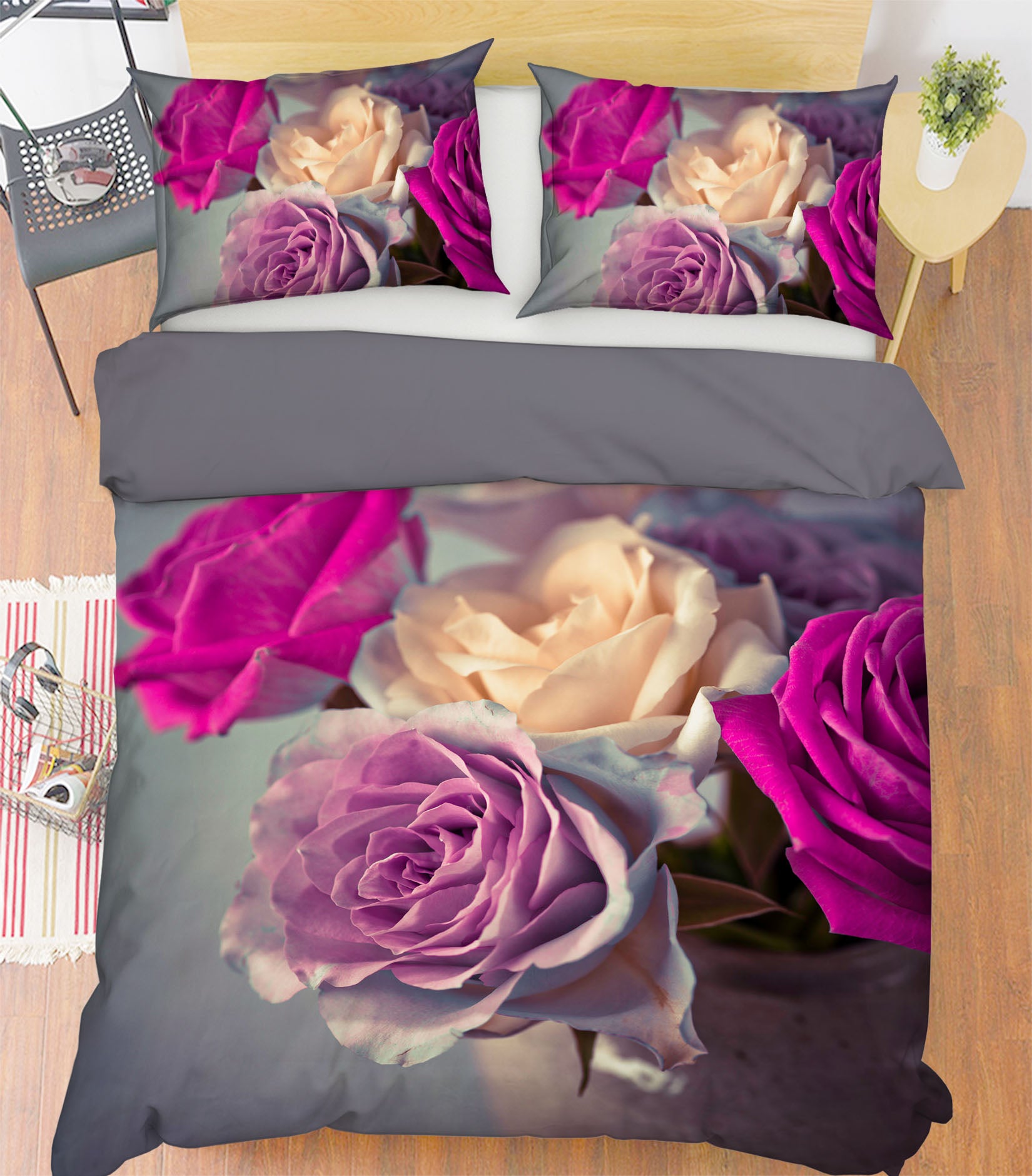 3D Blooming Rose 1010 Assaf Frank Bedding Bed Pillowcases Quilt