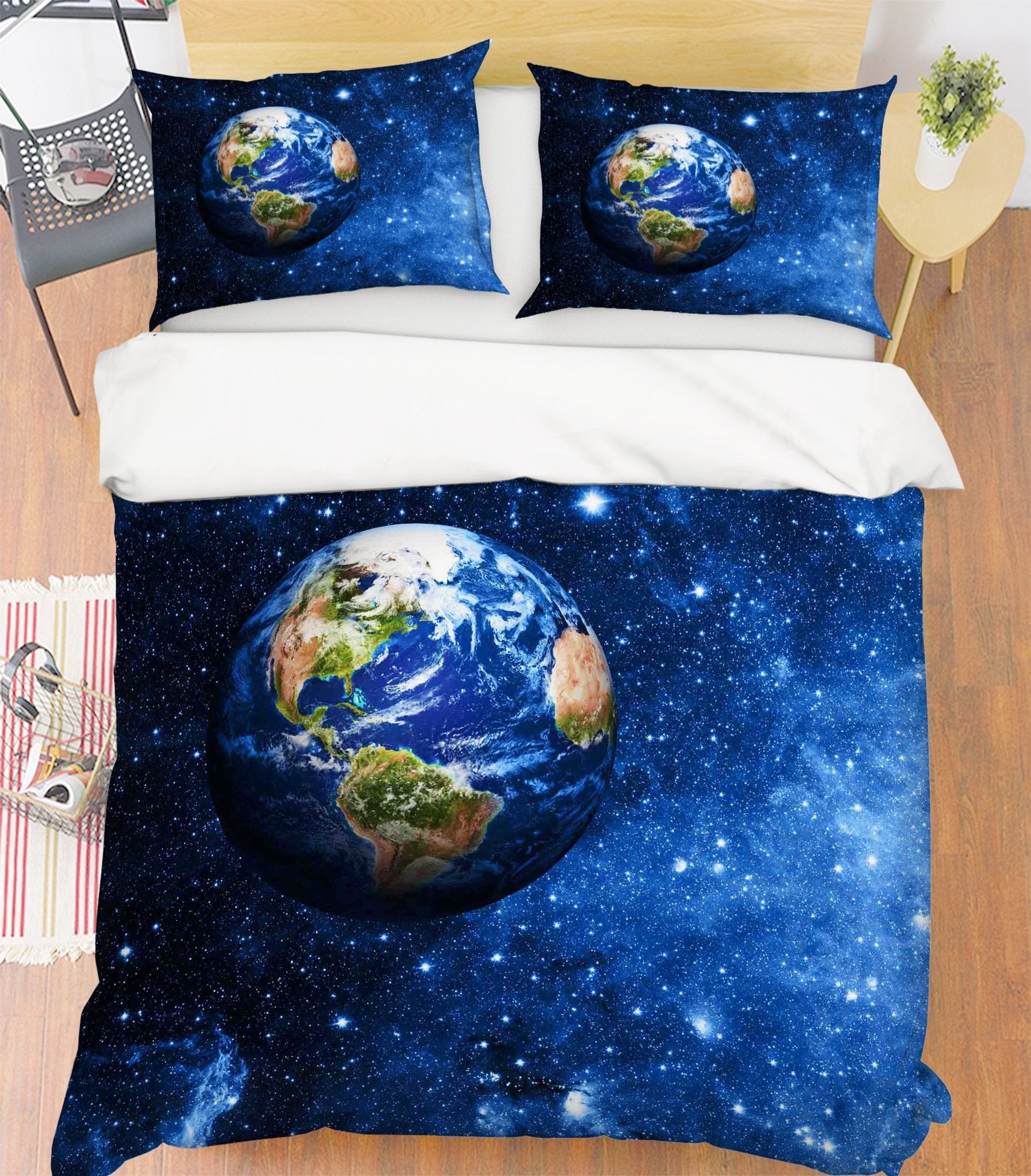 3D Space Earth 227 Bed Pillowcases Quilt Wallpaper AJ Wallpaper 