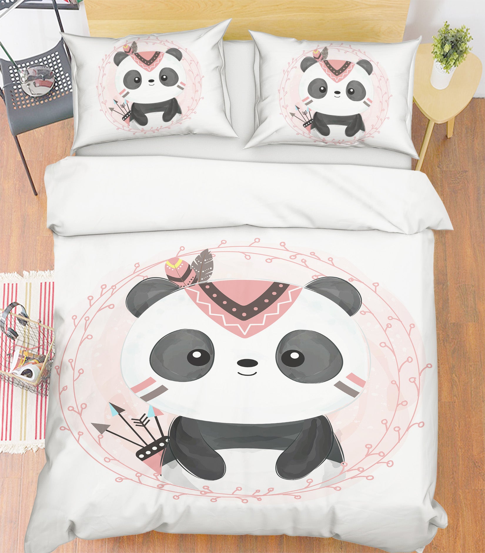 3D Panda 63216 Bed Pillowcases Quilt