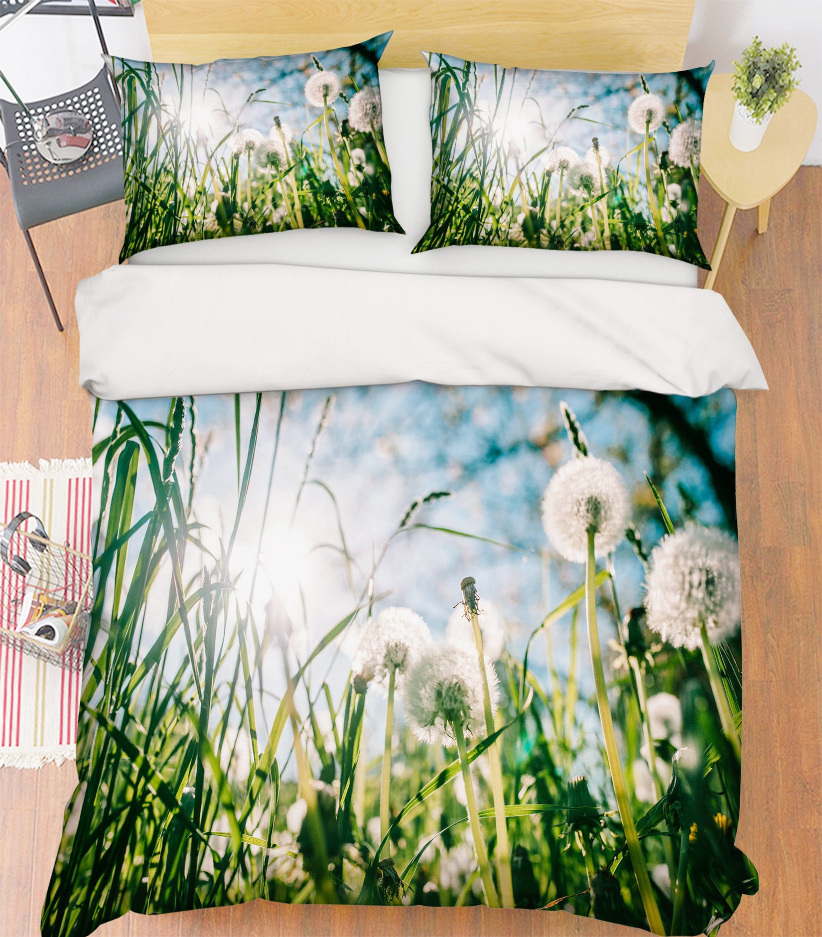 3D Dandelion Bush 67102 Bed Pillowcases Quilt