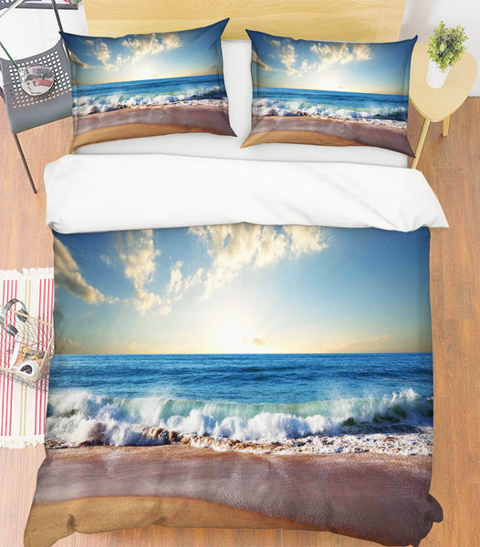 3D Endless Seaside 090 Bed Pillowcases Quilt | AJ Wallpaper