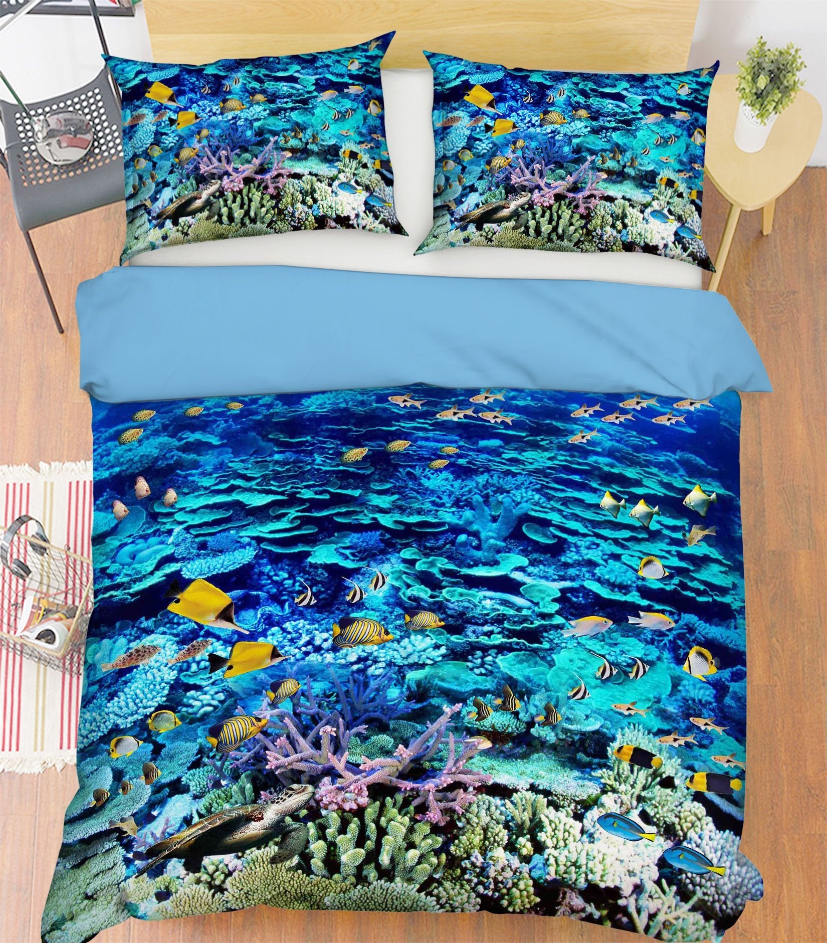 3D Turtle Fish 210 Bed Pillowcases Quilt Wallpaper AJ Wallpaper 