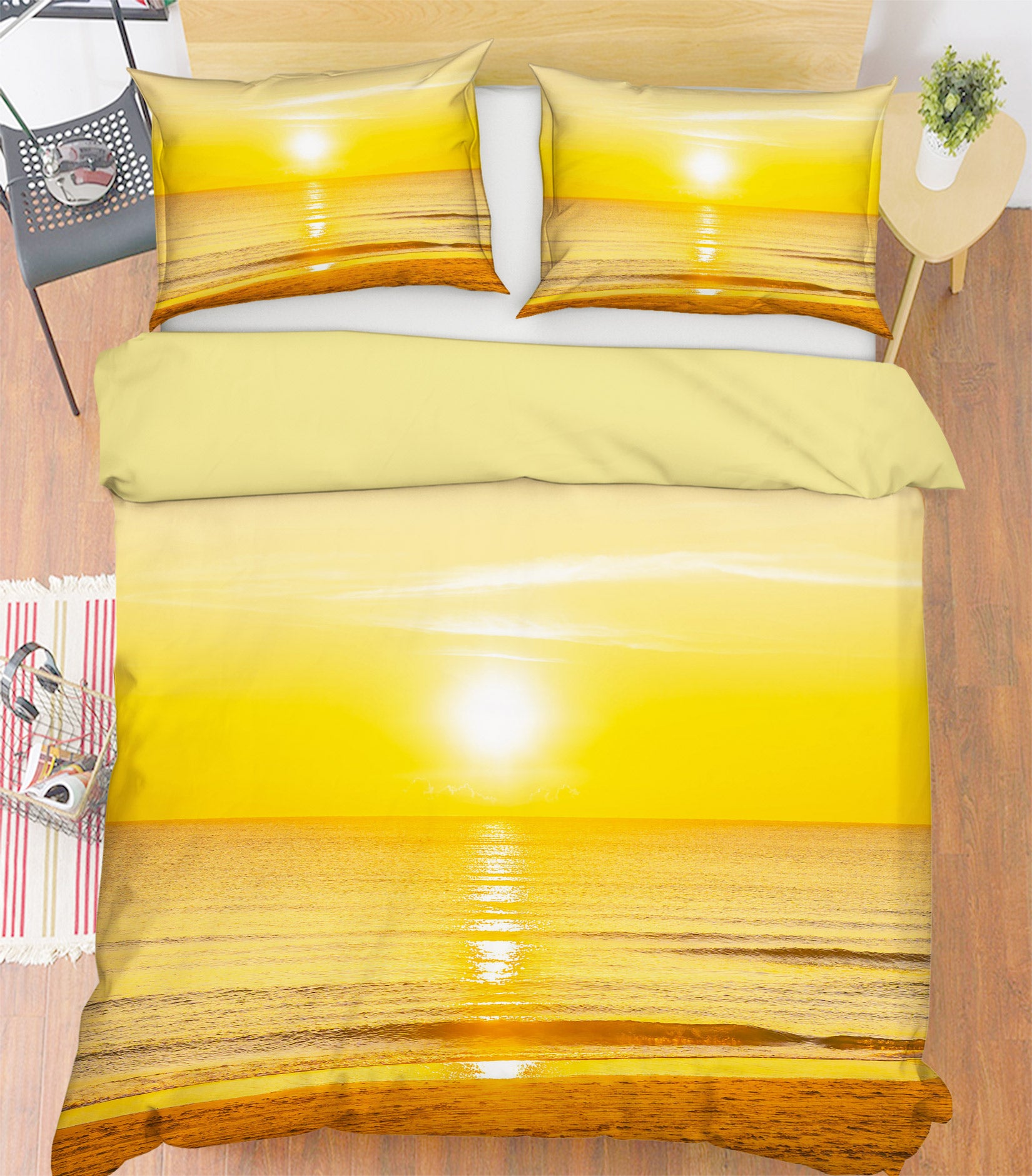 3D Golden Sponge Sunshine 67149 Bed Pillowcases Quilt