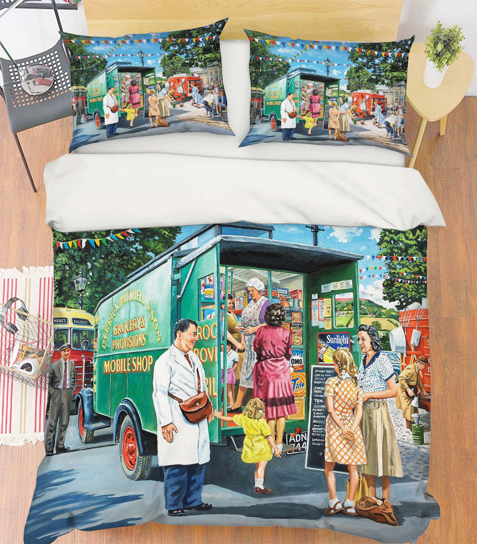 3D Mobile Shops 2040 Trevor Mitchell bedding Bed Pillowcases Quilt