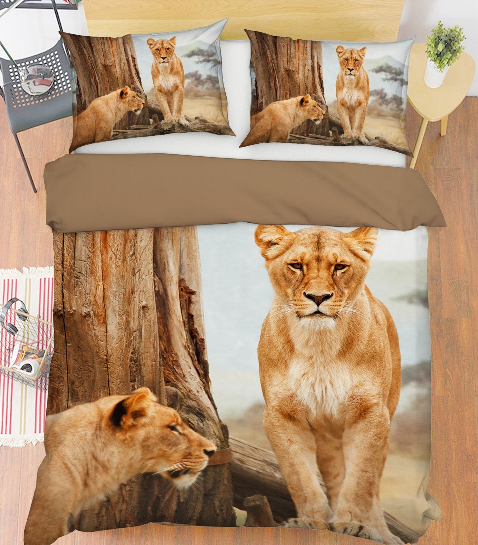 3D Leopard 1913 Bed Pillowcases Quilt Quiet Covers AJ Creativity Home 