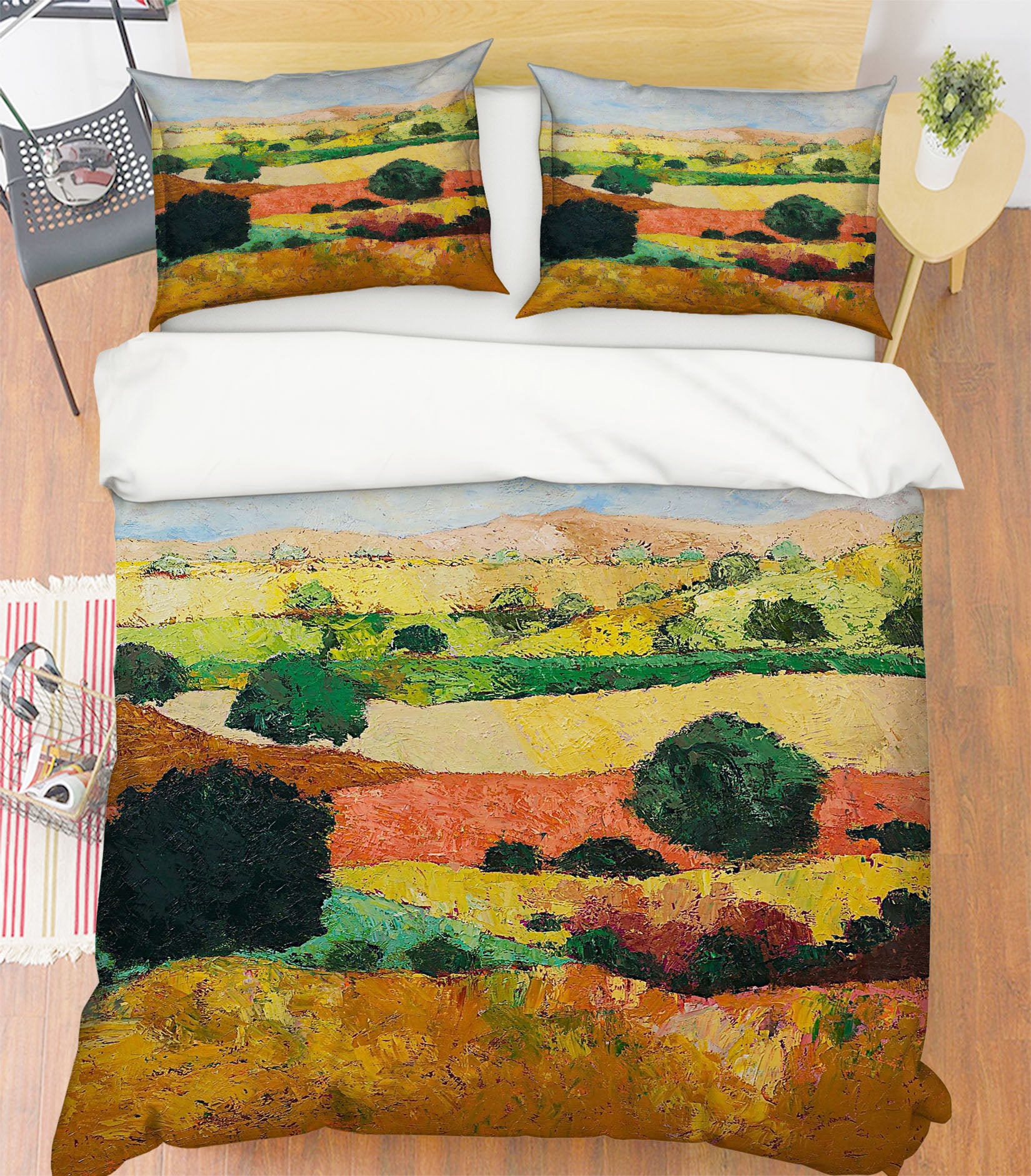 3D Hillside Tree 1026 Allan P. Friedlander Bedding Bed Pillowcases Quilt