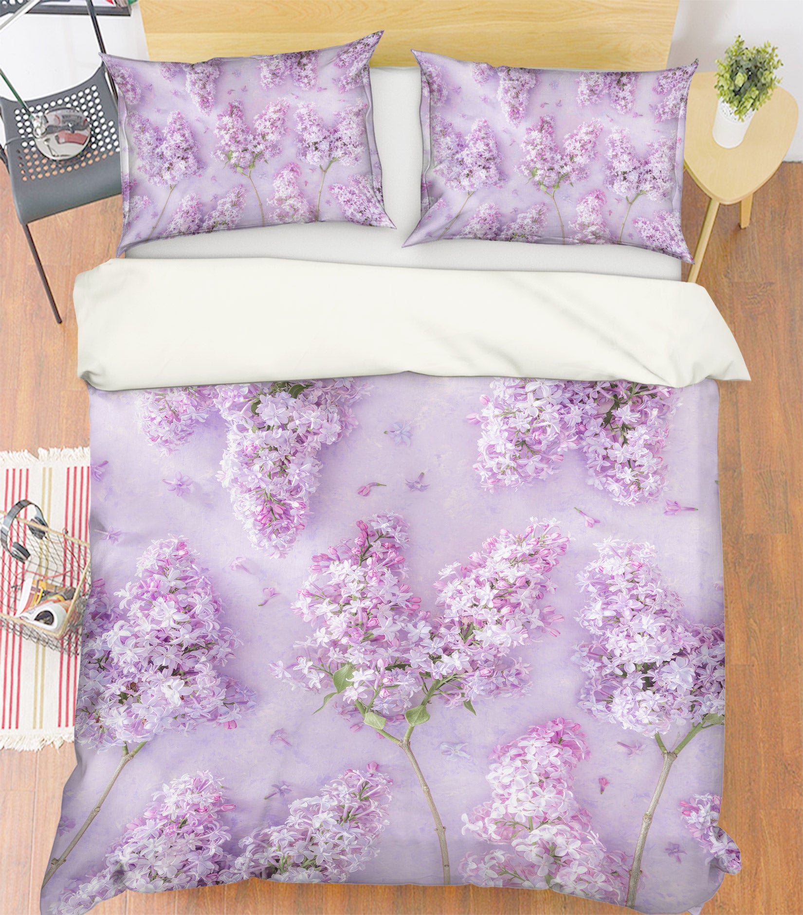 3D Pink Hyacinth 6945 Assaf Frank Bedding Bed Pillowcases Quilt Cover Duvet Cover