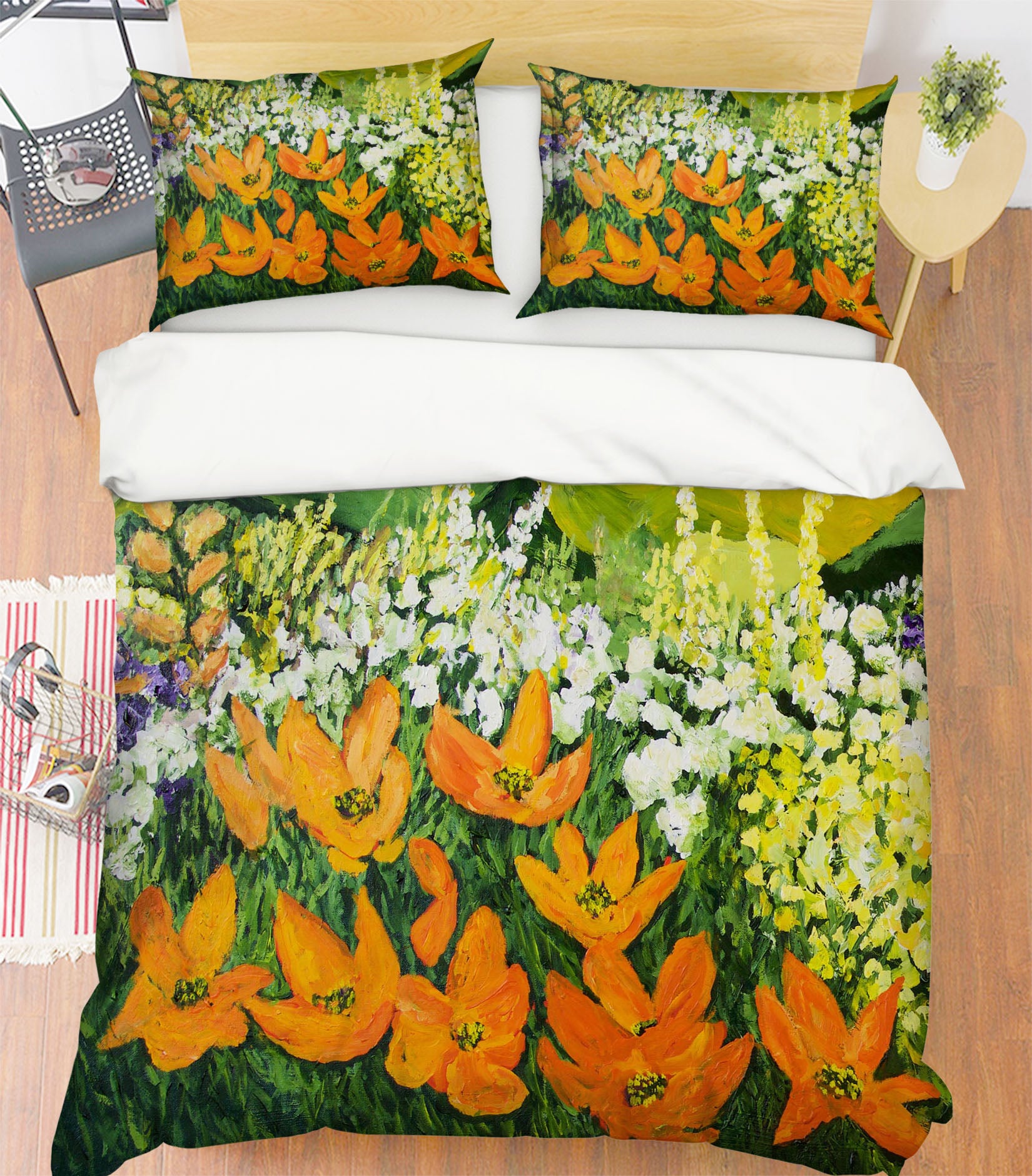 3D Field Of Poppies 1096 Allan P. Friedlander Bedding Bed Pillowcases Quilt