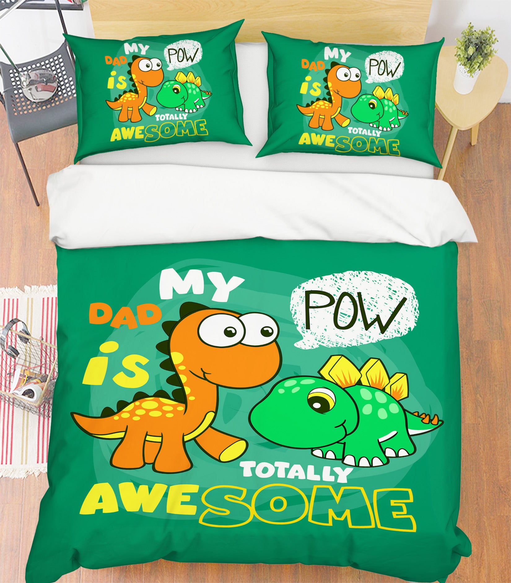 3D Cartoon Dinosaur 63214 Bed Pillowcases Quilt