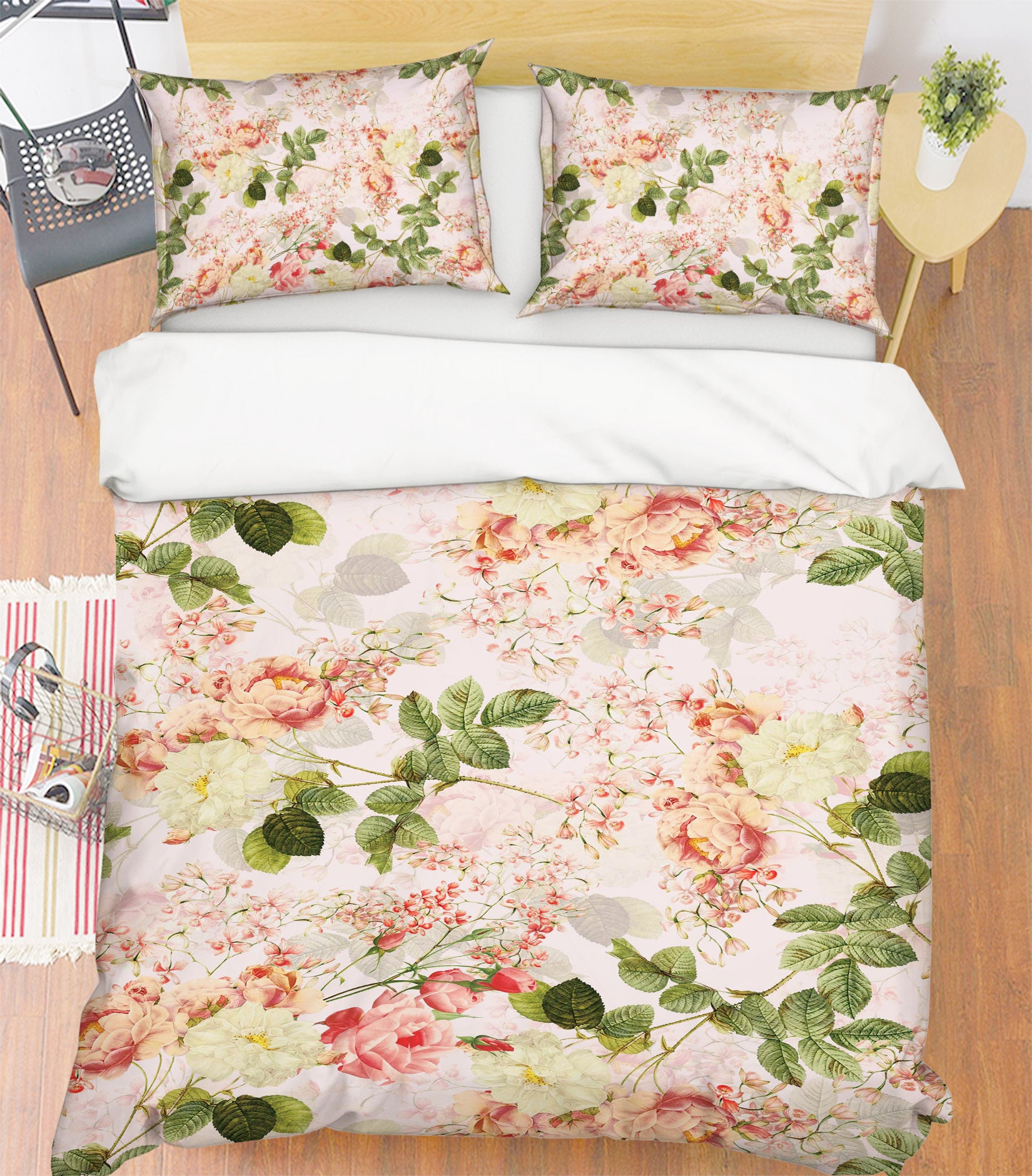 3D Red Flower 130 Uta Naumann Bedding Bed Pillowcases Quilt