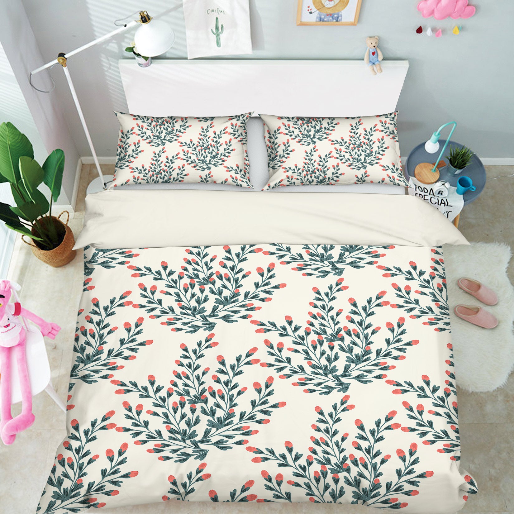 3D Small Flower Pattern 10974 Kashmira Jayaprakash Bedding Bed Pillowcases Quilt