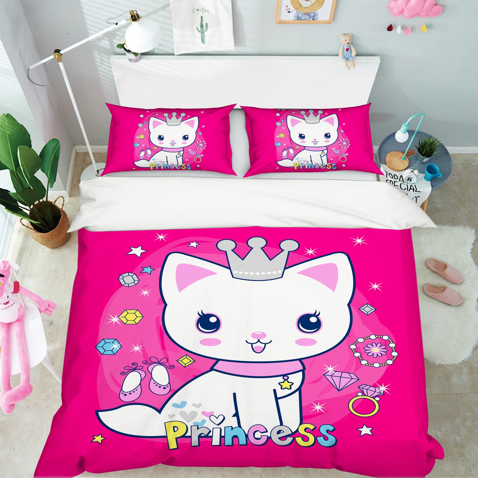 3D Cat 63212 Bed Pillowcases Quilt