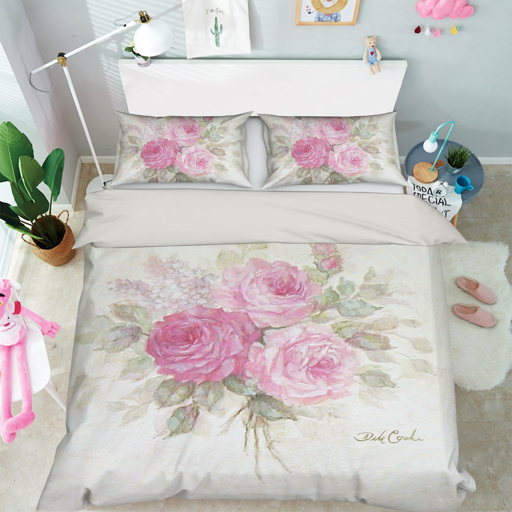 3D Flower 2088 Debi Coules Bedding Bed Pillowcases Quilt