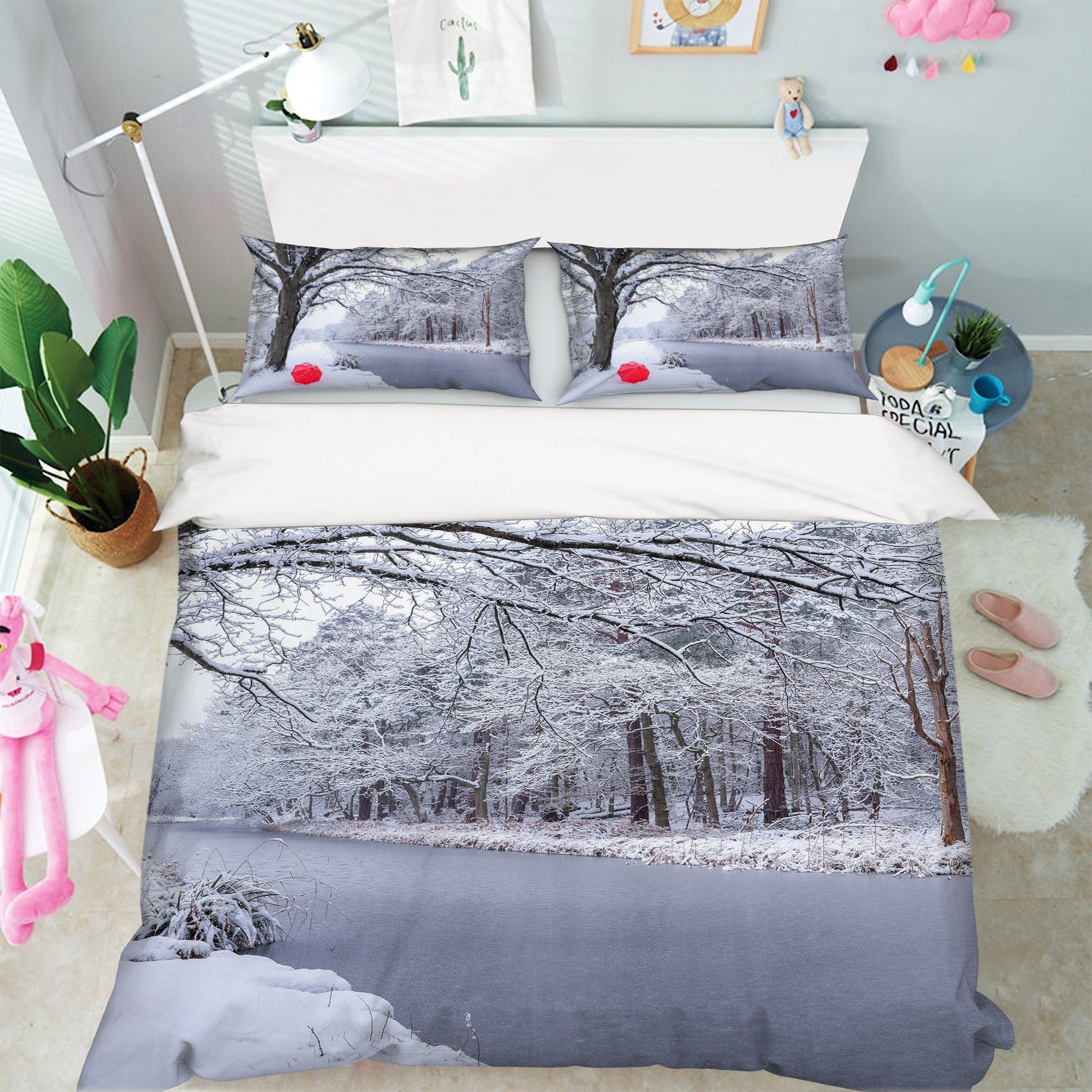 3D Snow Tree 85157 Assaf Frank Bedding Bed Pillowcases Quilt