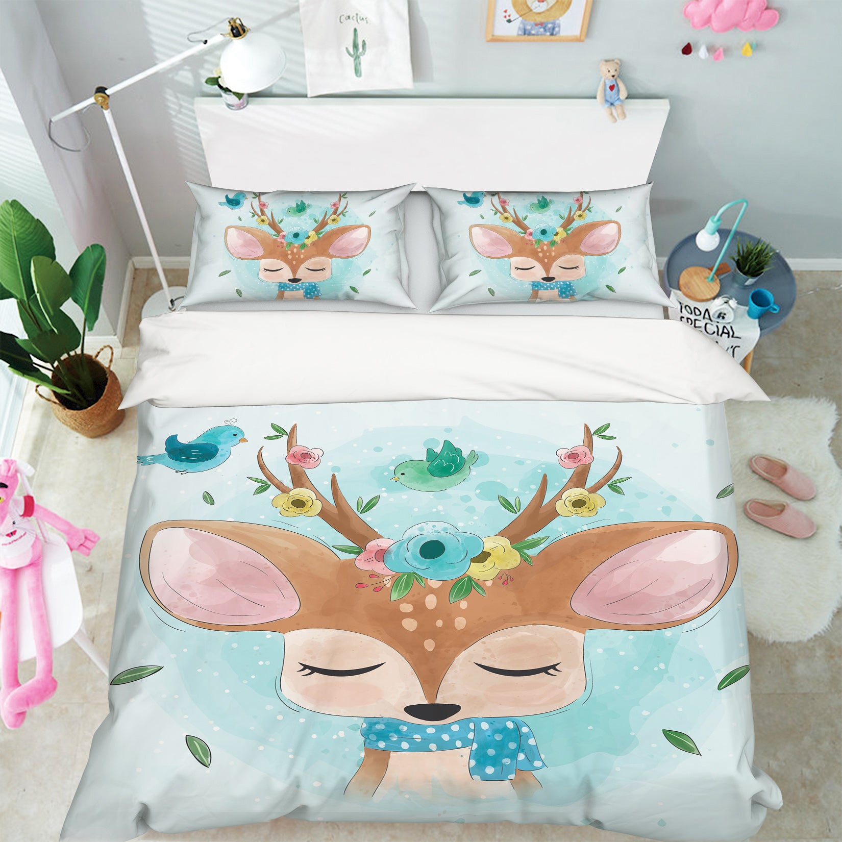 3D Deer 67046 Bed Pillowcases Quilt