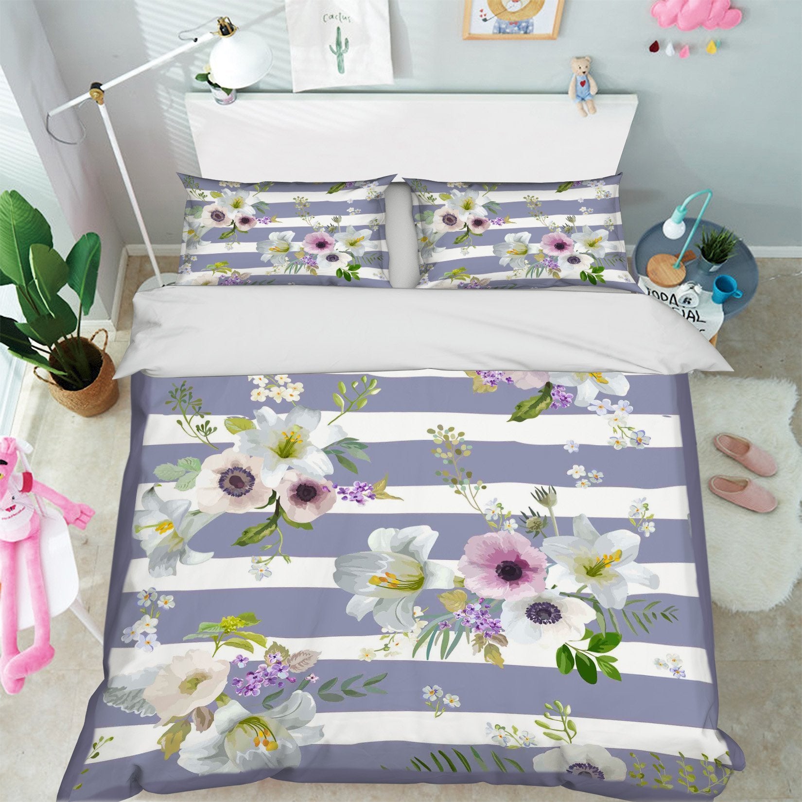 3D Competition For Flowers 163 Bed Pillowcases Quilt Wallpaper AJ Wallpaper 