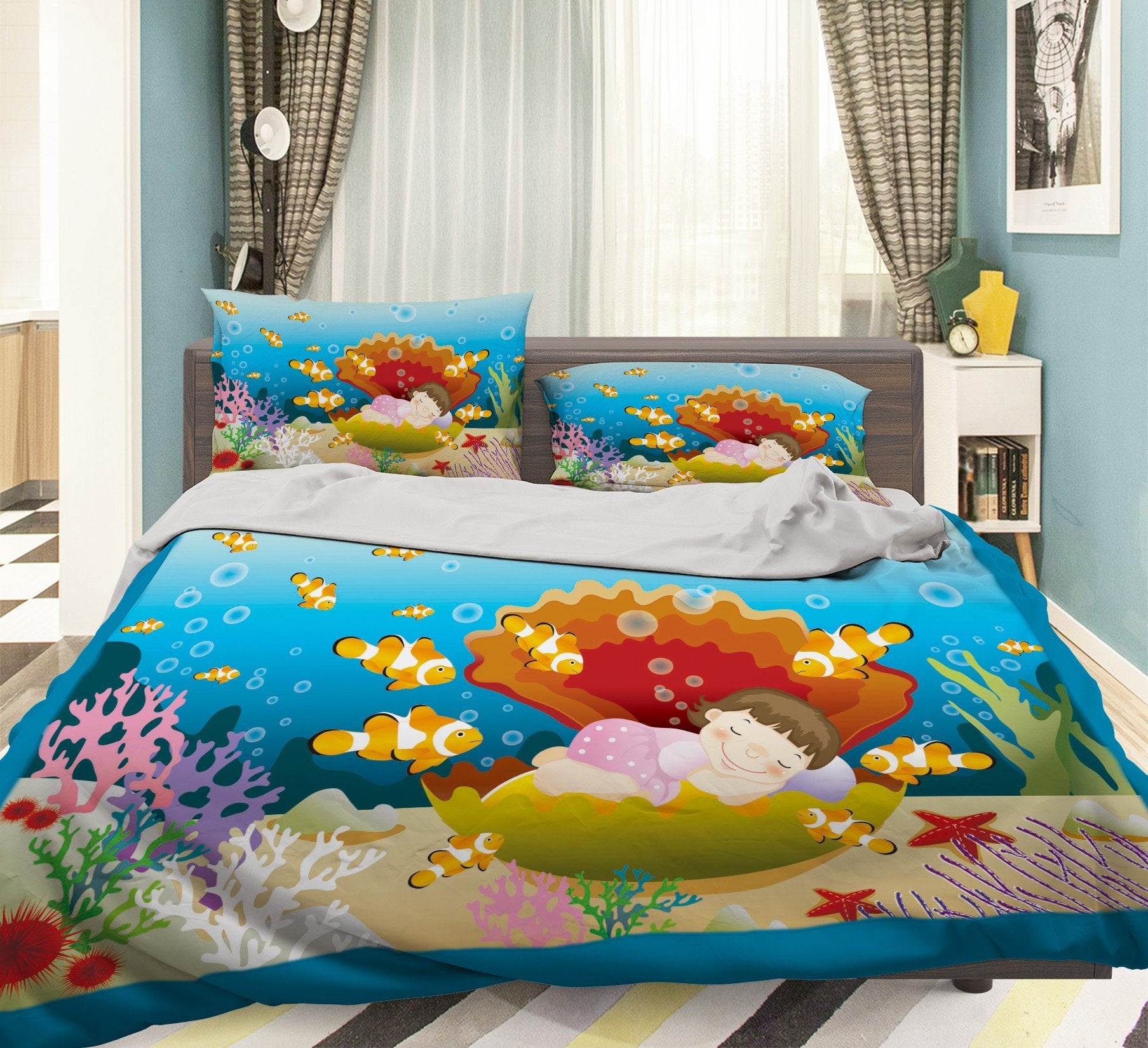 3D Sleeping Child 136 Bed Pillowcases Quilt Wallpaper AJ Wallpaper 