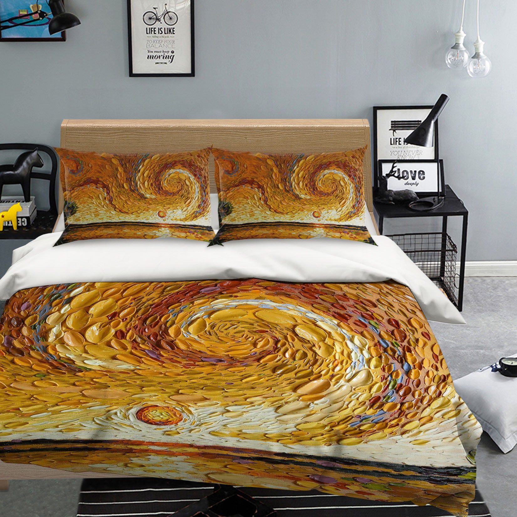 3D Shell Vortex 2112 Dena Tollefson bedding Bed Pillowcases Quilt