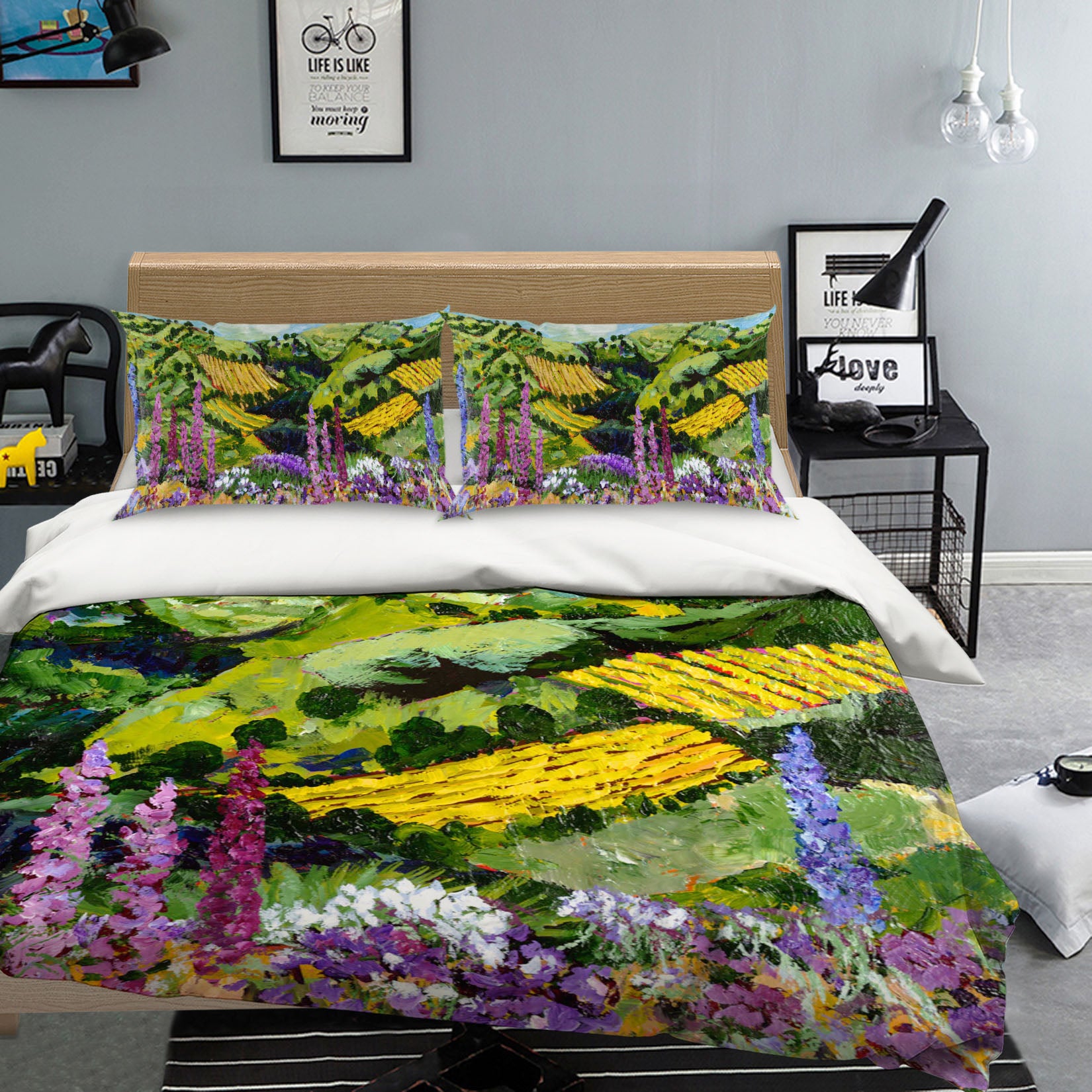 3D Different Garden 1005 Allan P. Friedlander Bedding Bed Pillowcases Quilt