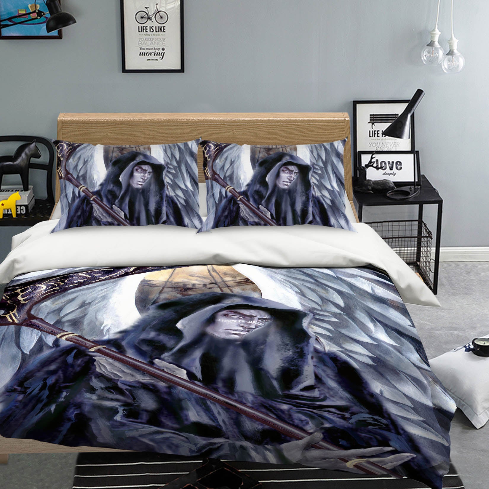 3D Sickle Man 8304 Ruth Thompson Bedding Bed Pillowcases Quilt Cover Duvet Cover