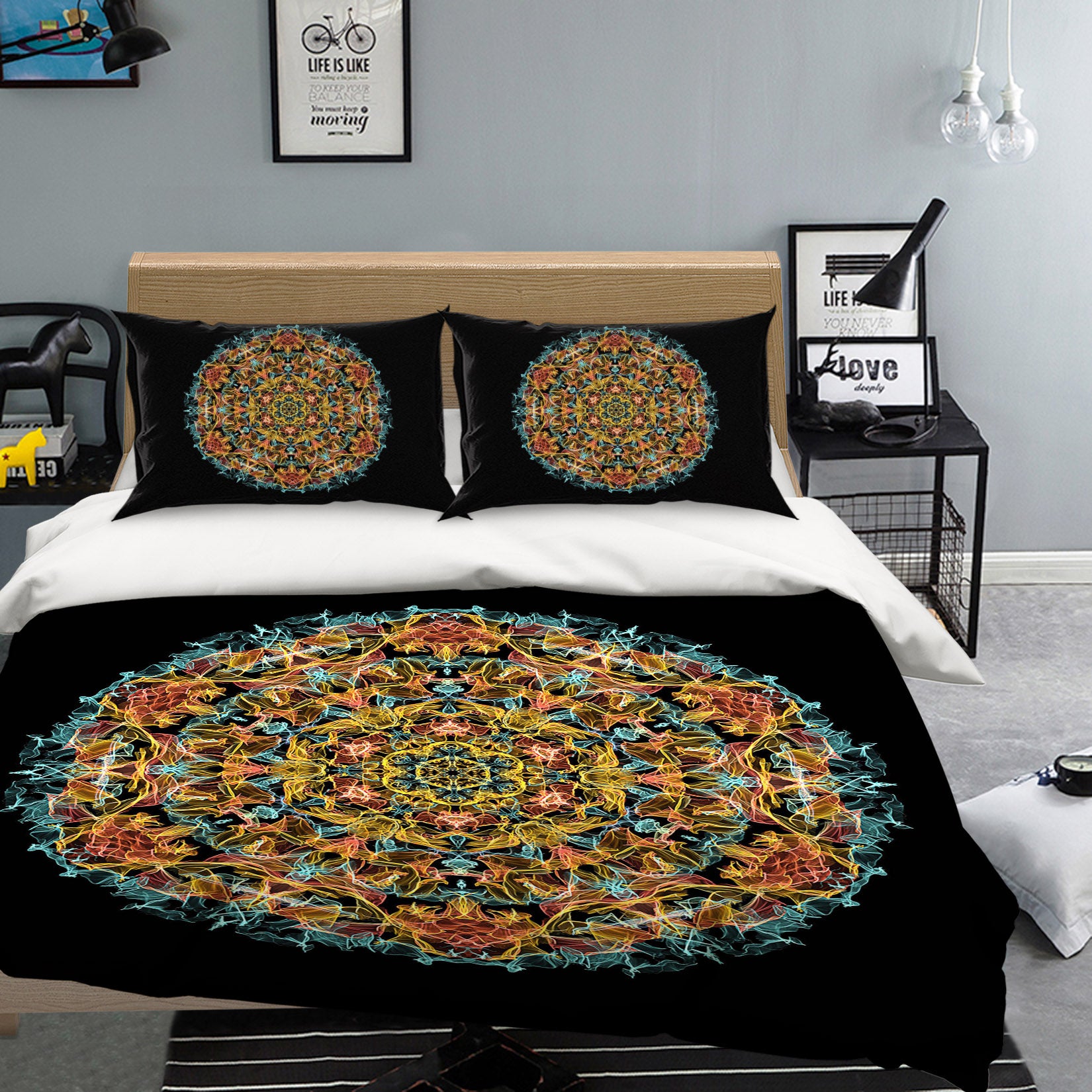 3D Pattern Totem 64037 Bed Pillowcases Quilt