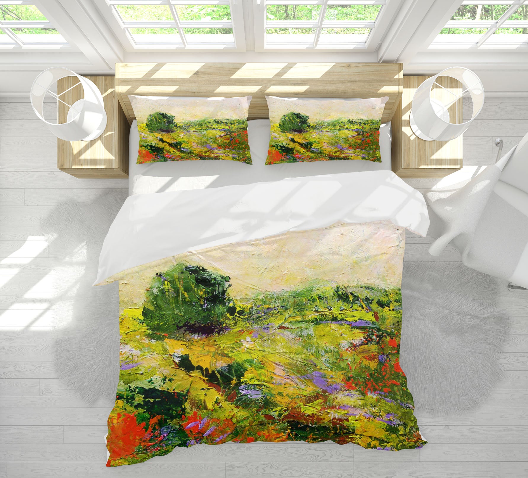 3D Tree Pattern 1113 Allan P. Friedlander Bedding Bed Pillowcases Quilt