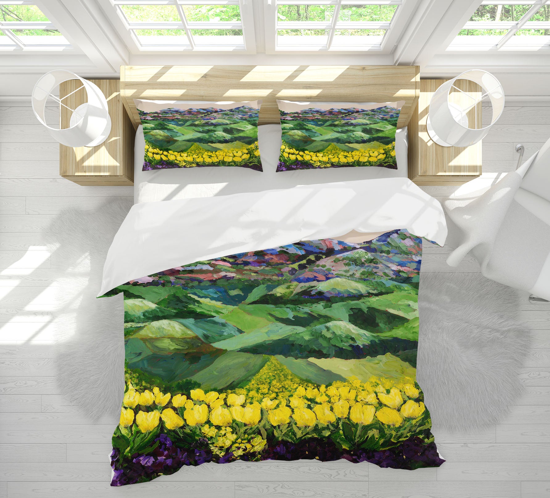 3D Yellow Hanada 1020 Allan P. Friedlander Bedding Bed Pillowcases Quilt