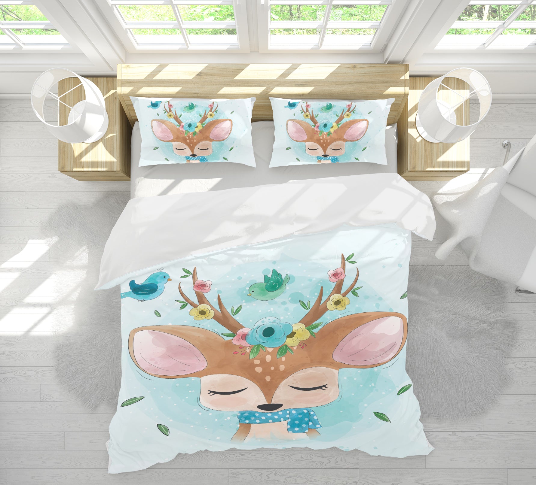 3D Deer 67046 Bed Pillowcases Quilt