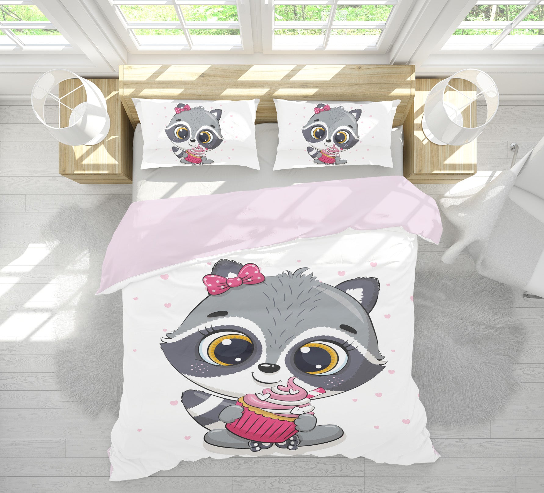 3D Cartoon Tanuki 63217 Bed Pillowcases Quilt