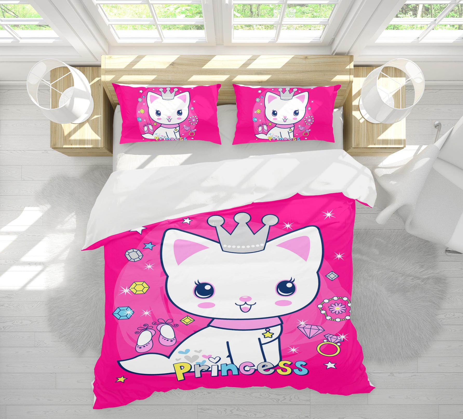 3D Cat 63212 Bed Pillowcases Quilt