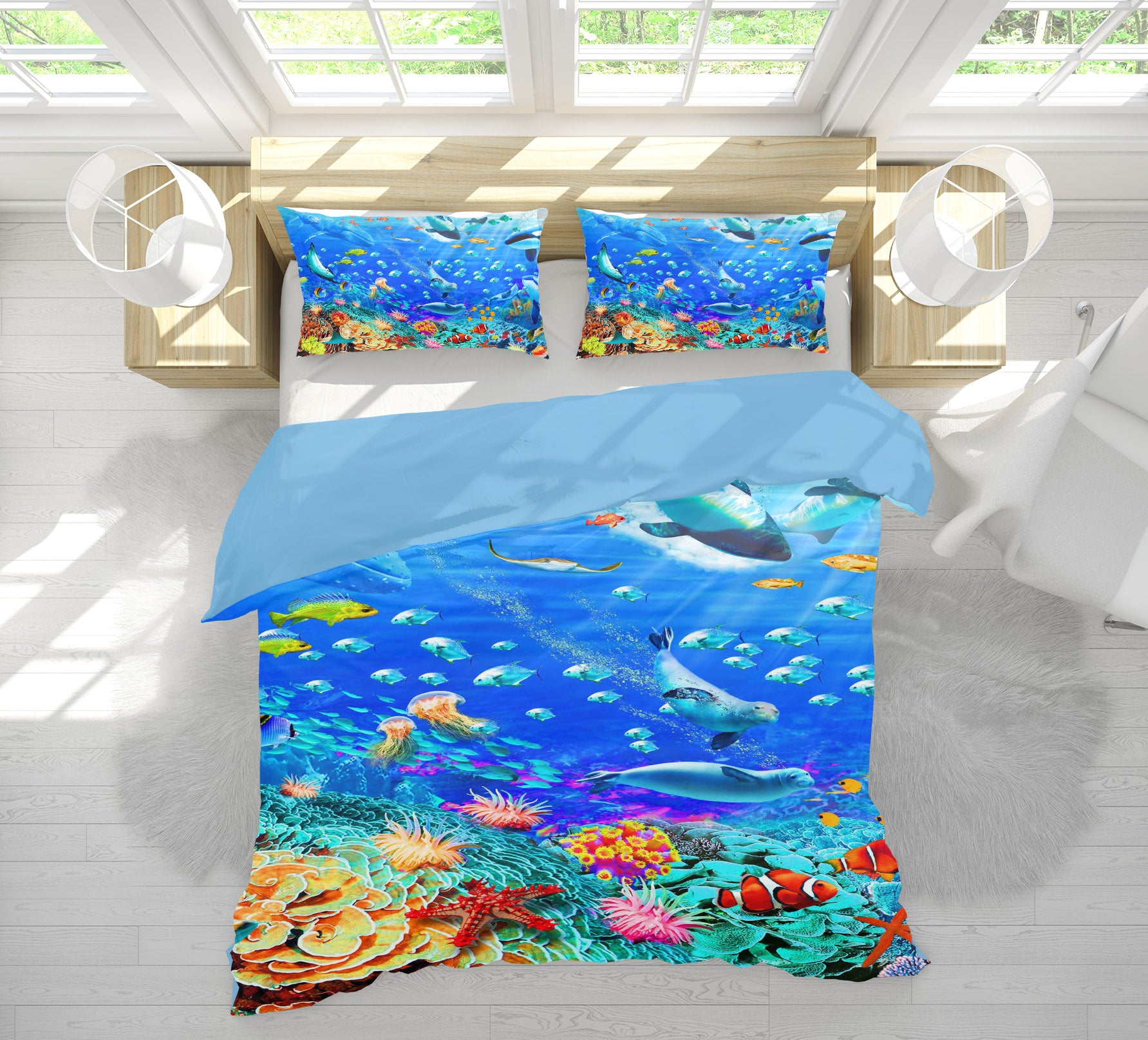 3D Undersea Fish 2033 Adrian Chesterman Bedding Bed Pillowcases Quilt