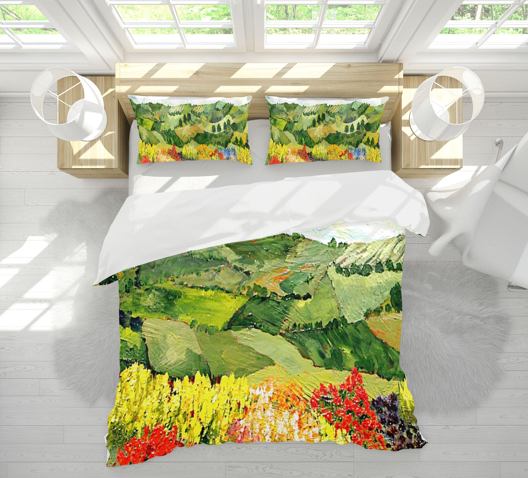 3D Field Painting 1006 Allan P. Friedlander Bedding Bed Pillowcases Quilt