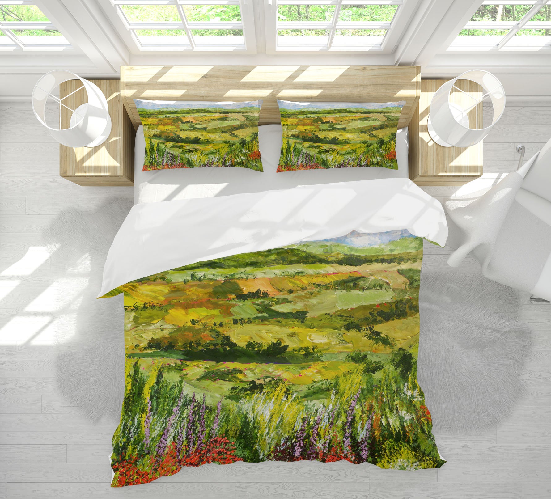 3D Flower Gate 1029 Allan P. Friedlander Bedding Bed Pillowcases Quilt