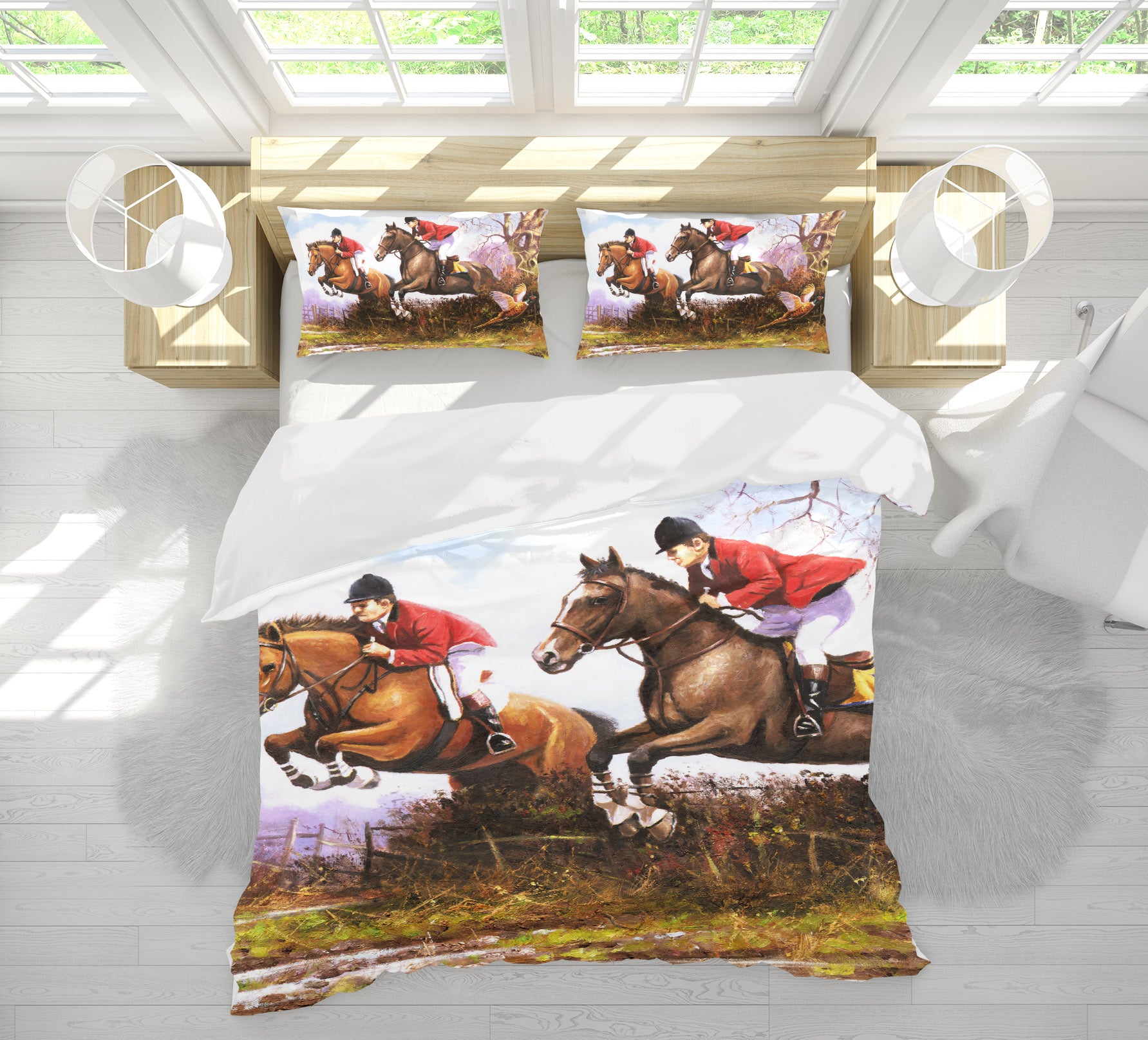 3D Horse Riding 12506 Kevin Walsh Bedding Bed Pillowcases Quilt